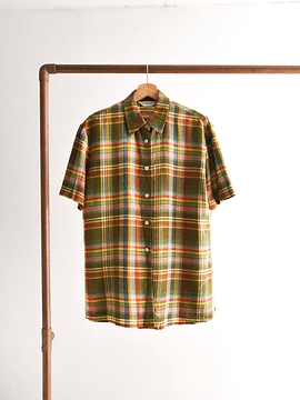 Camisa café tartán