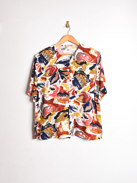 Blusa 80s floral