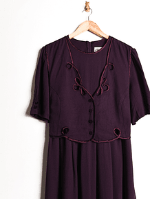 Vestido 90s dark purple