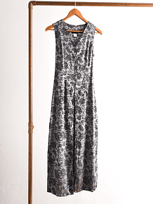 Vestido tapado brocato silver botones