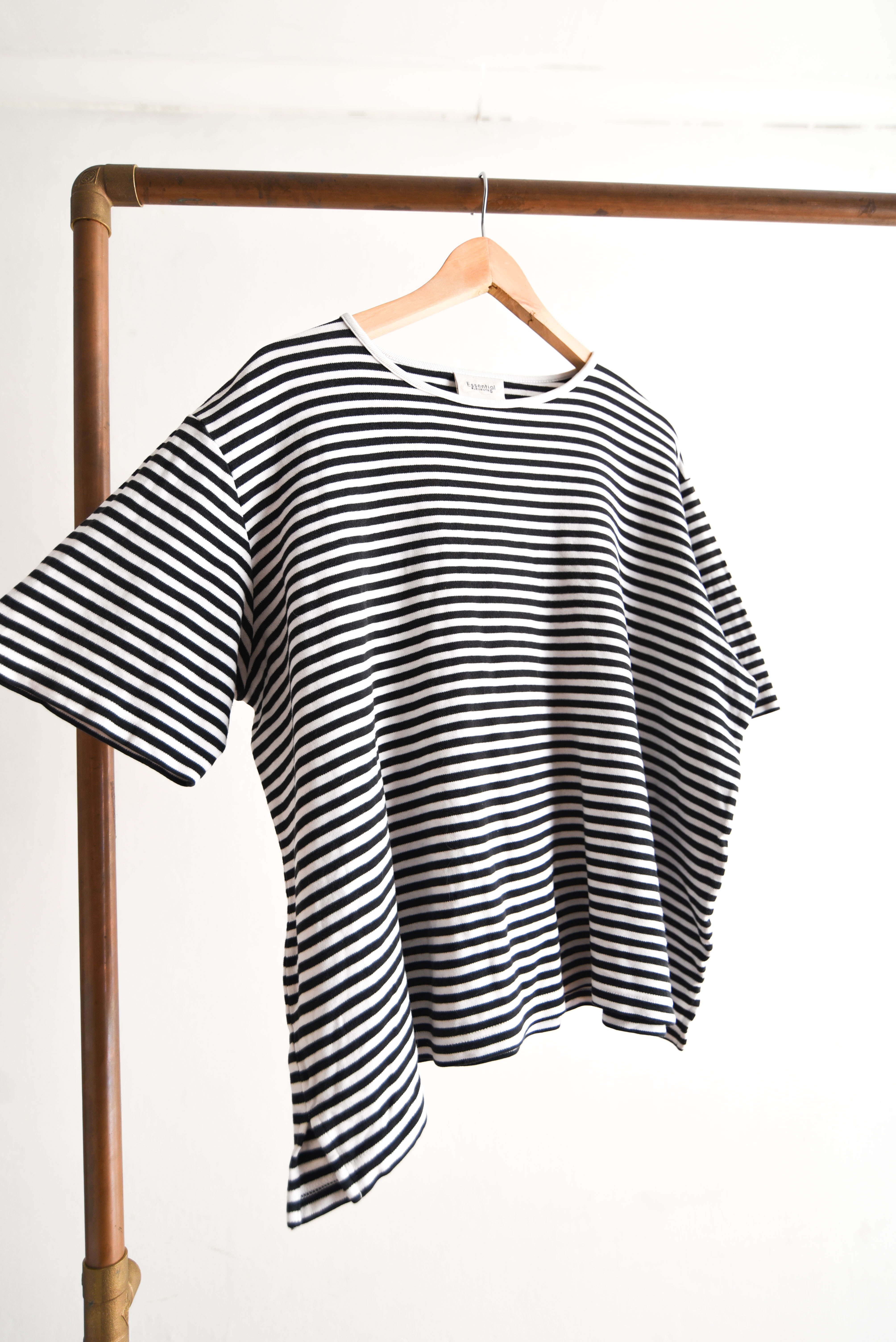 Polera rayada vintage b&w