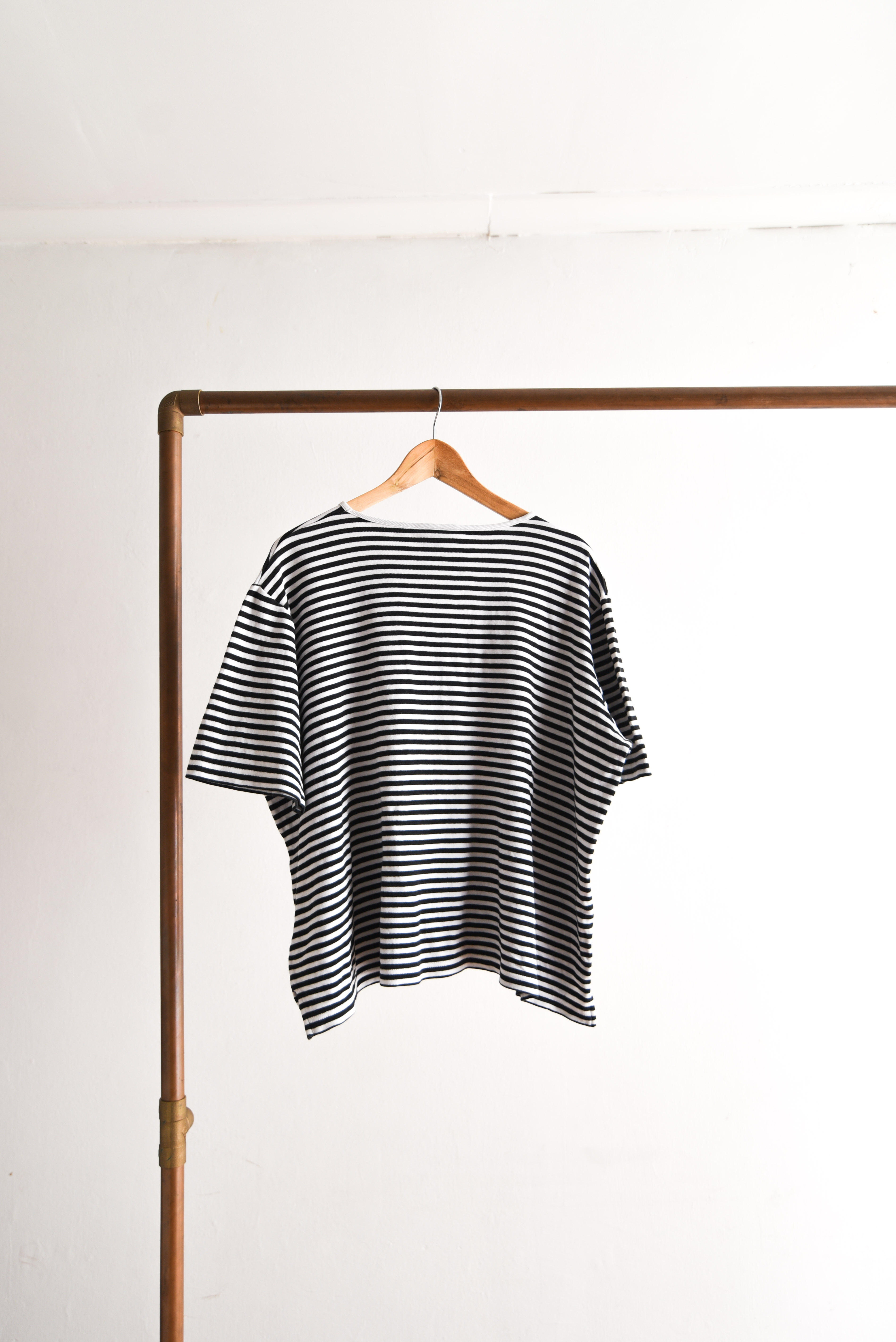 Polera rayada vintage b&w