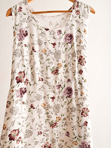 Vestido blanco romántrico floral