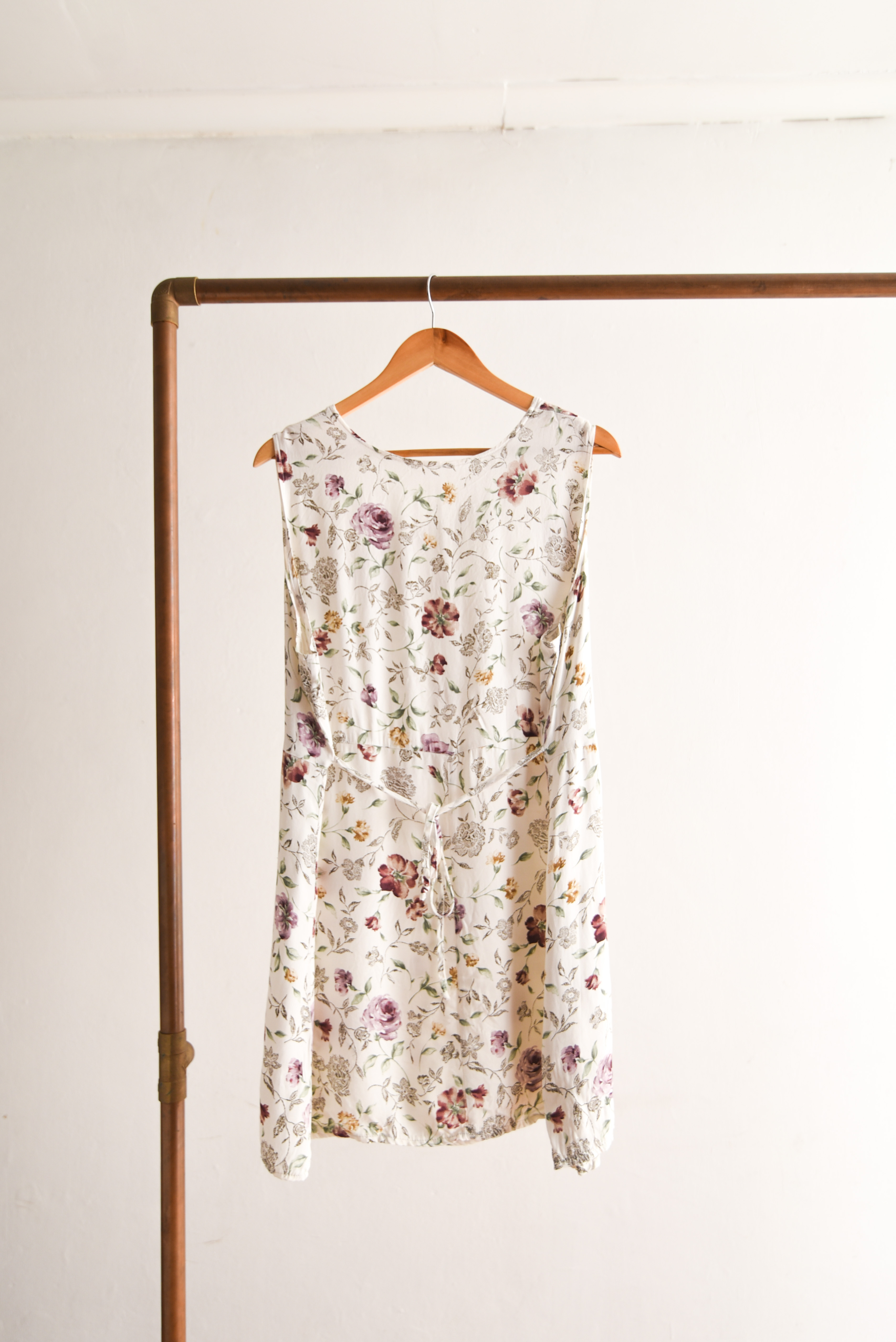 Vestido blanco romántrico floral