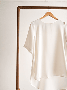 Blusa marfil Topshop