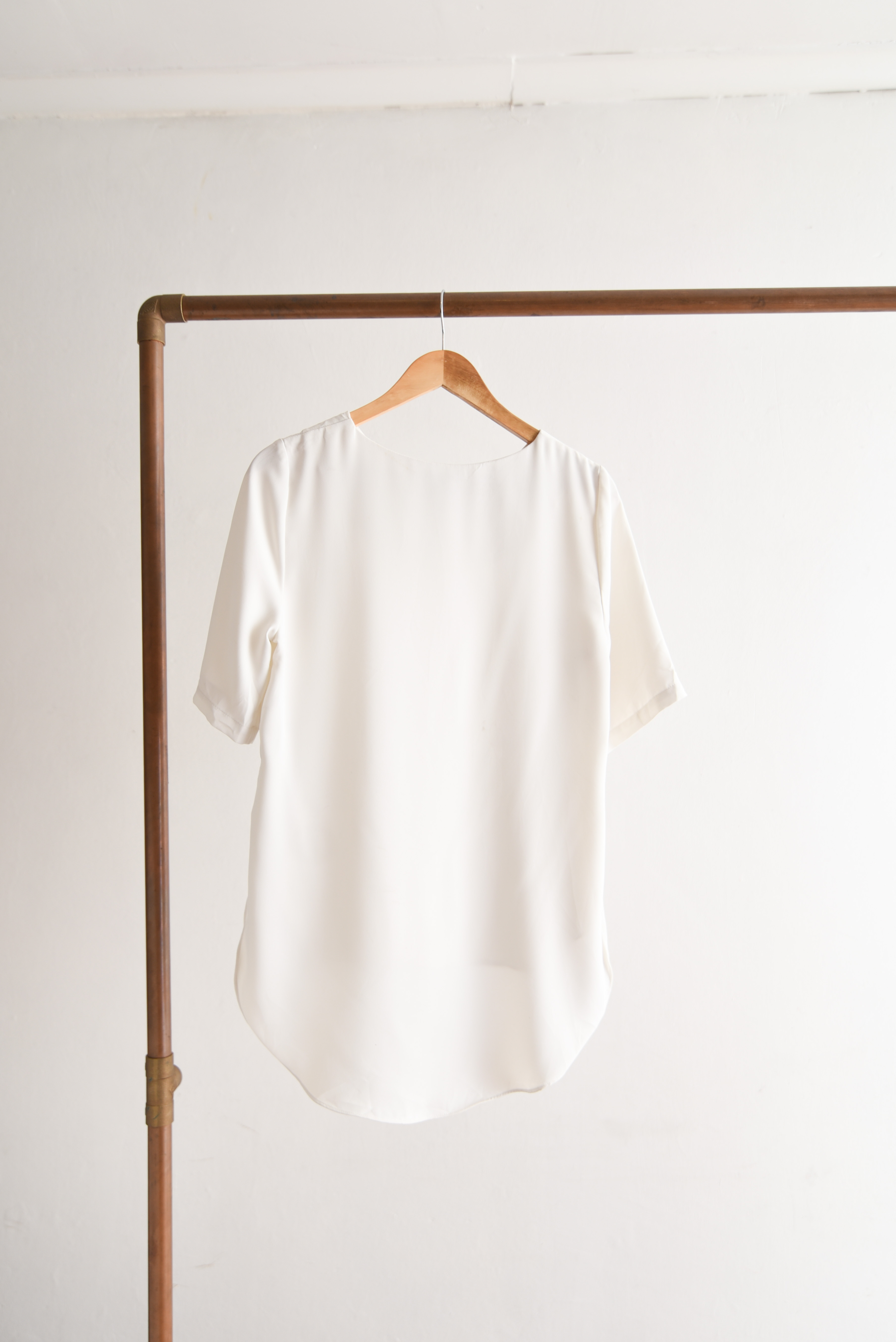 Blusa marfil Topshop