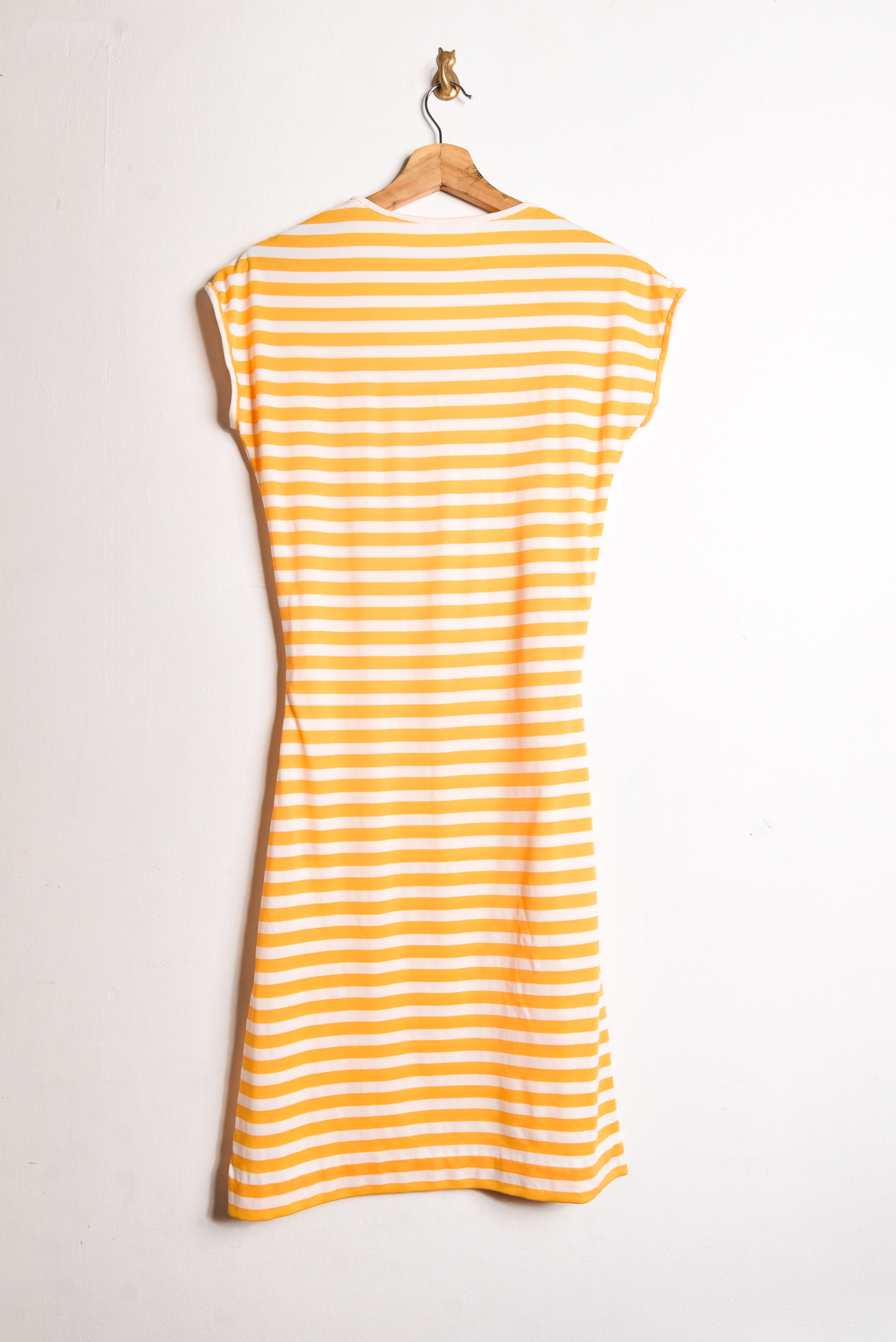 Vestido rayado tangerine