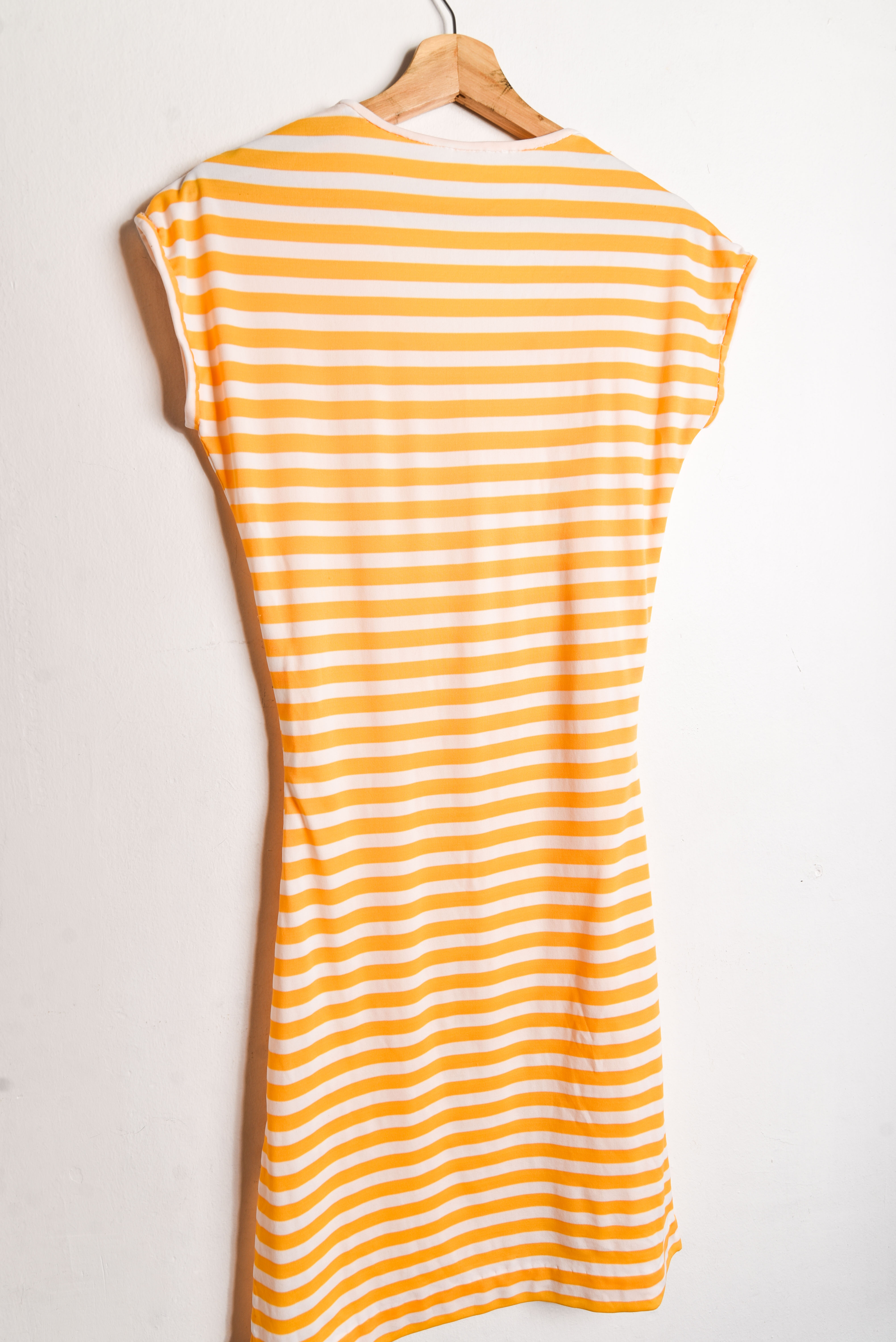 Vestido rayado tangerine