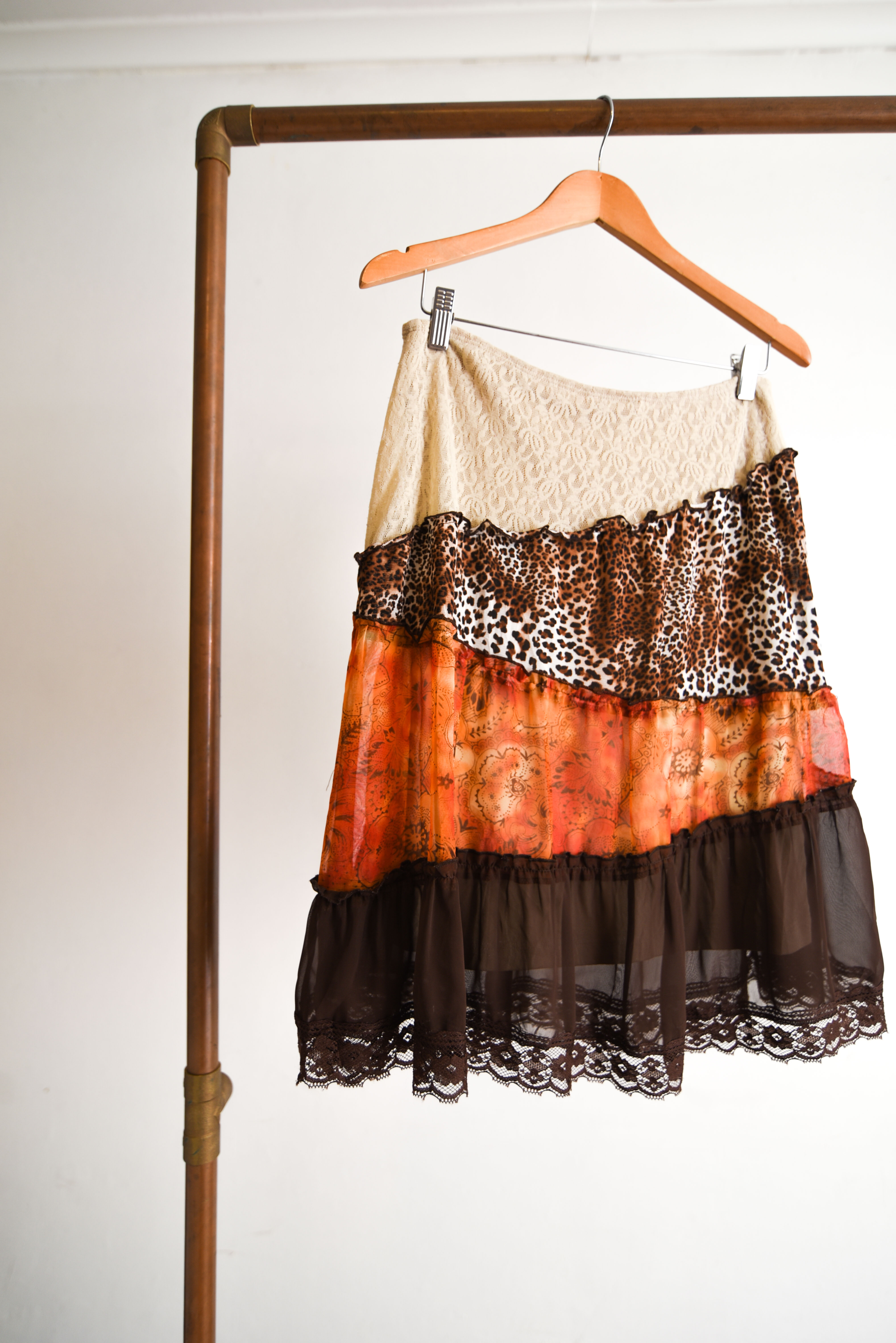 Falda boho capas animal print