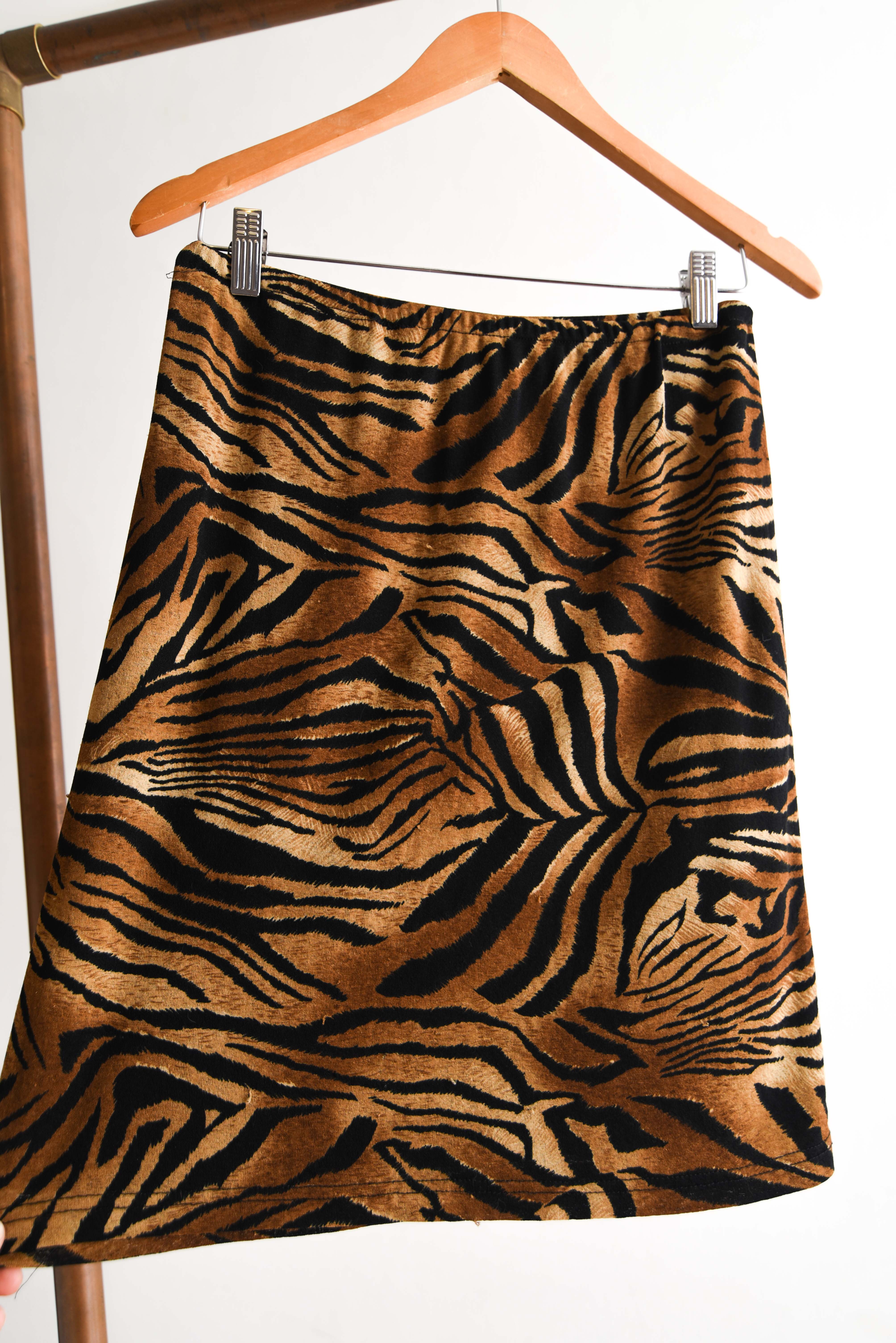 Falda 90s animal print 