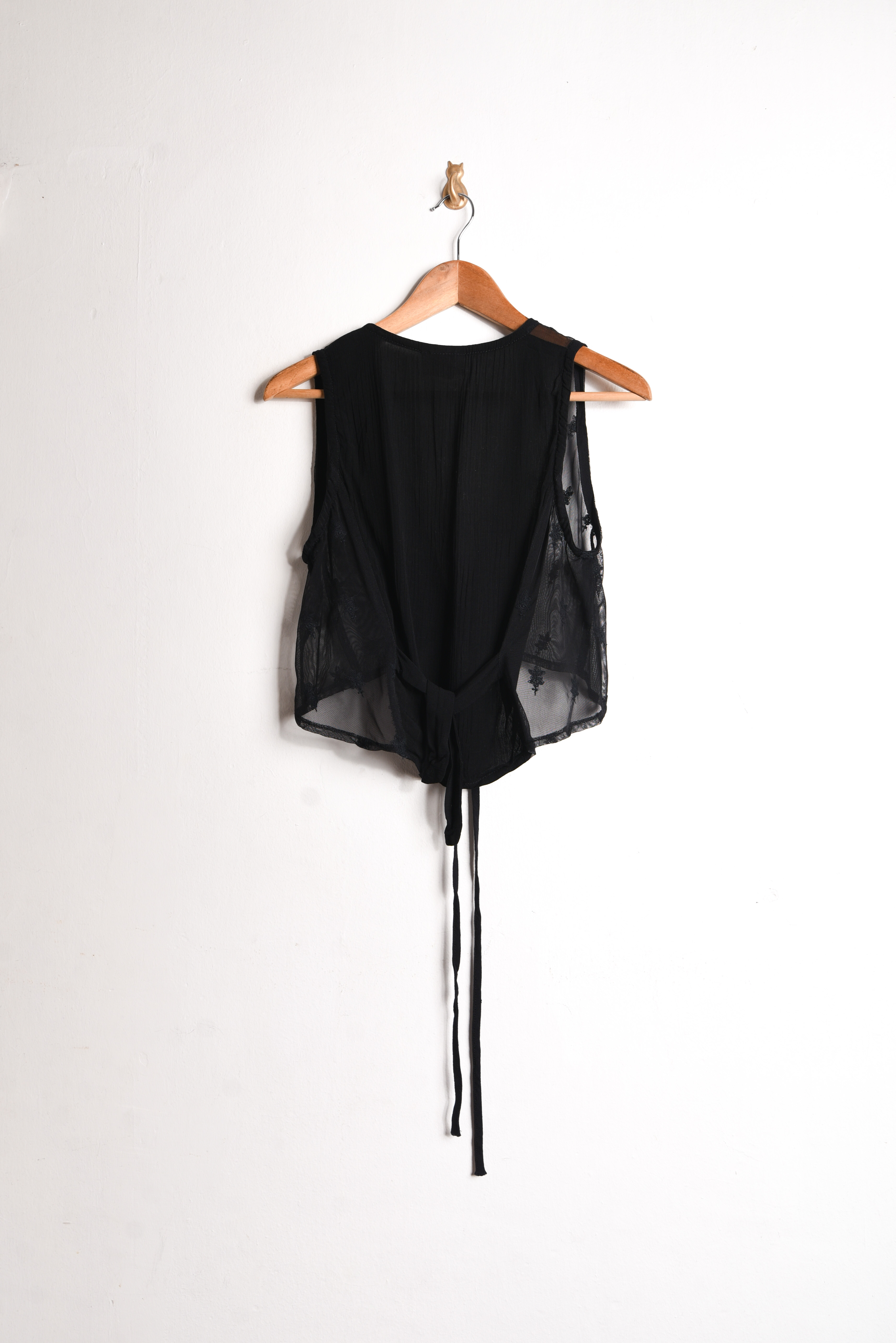 Vest negro mesh 90s