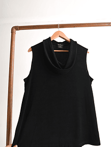 Top negro acetato vintage