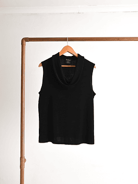 Top negro acetato vintage