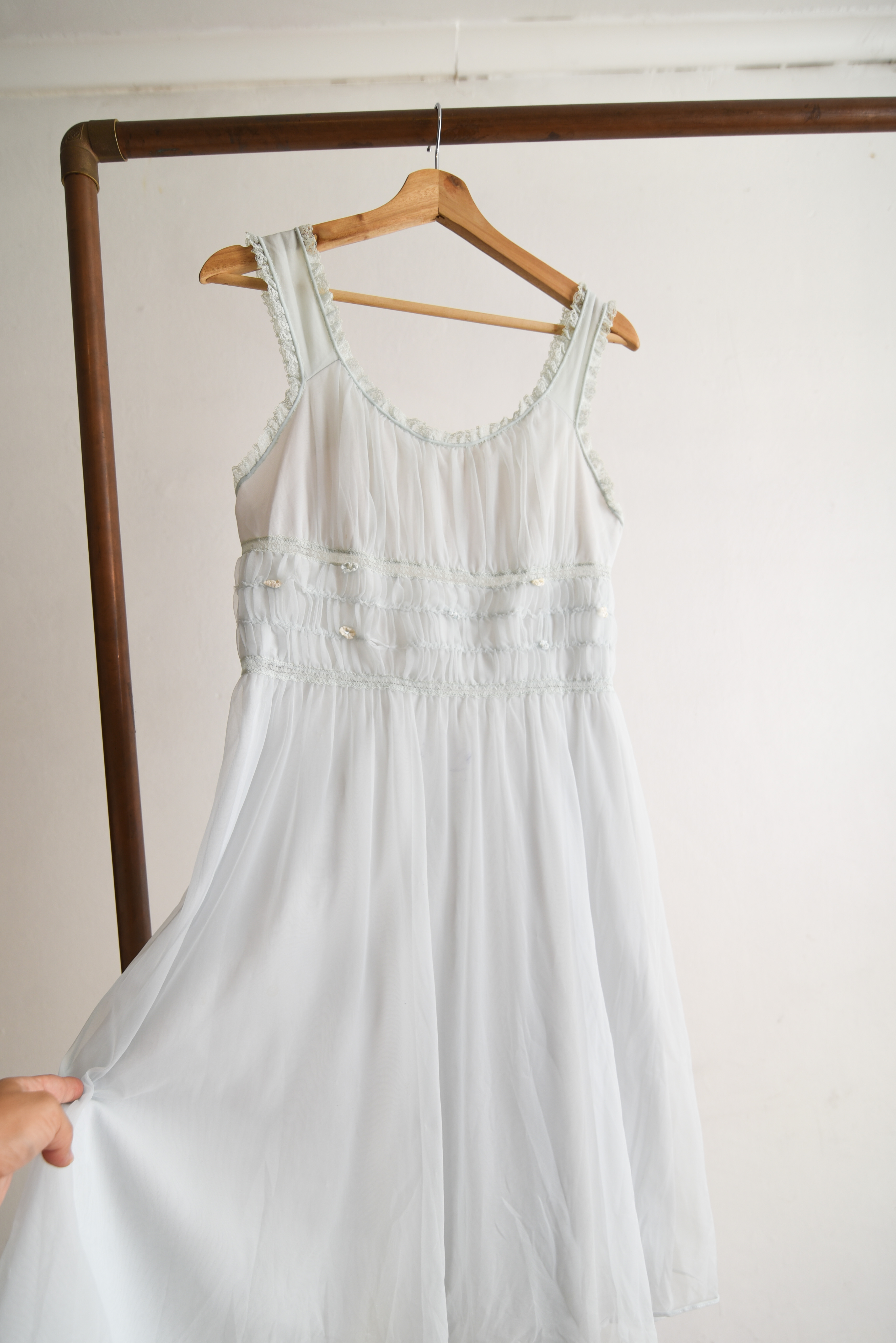 Vestido lencero 60s pastel 