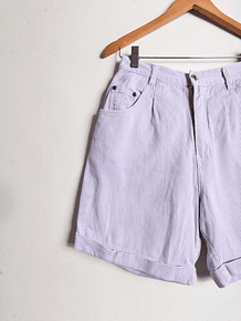 Short rayado denim vintage