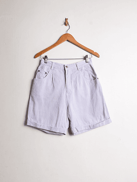 Short rayado denim vintage