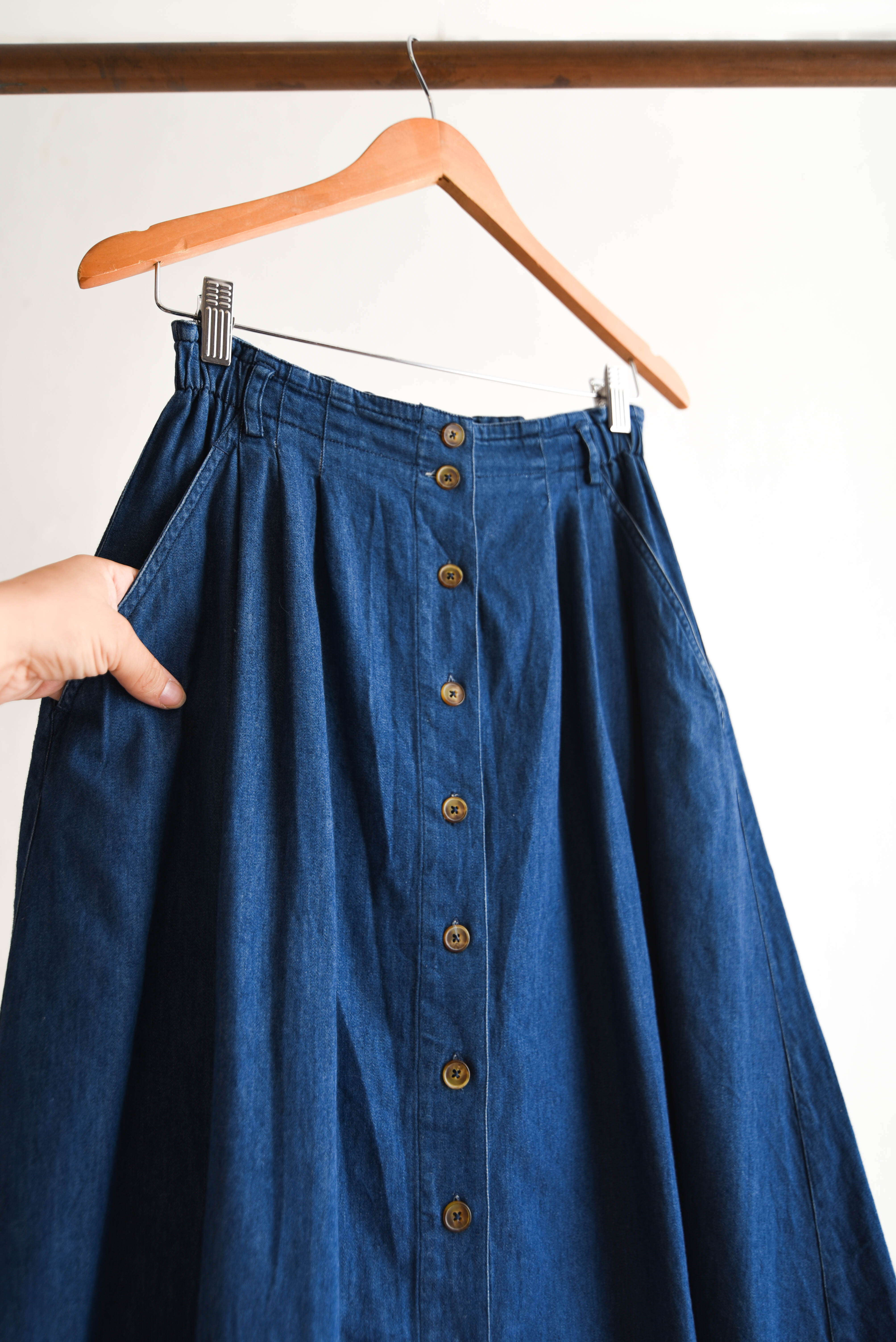 Falda denim botones LizSport vintage