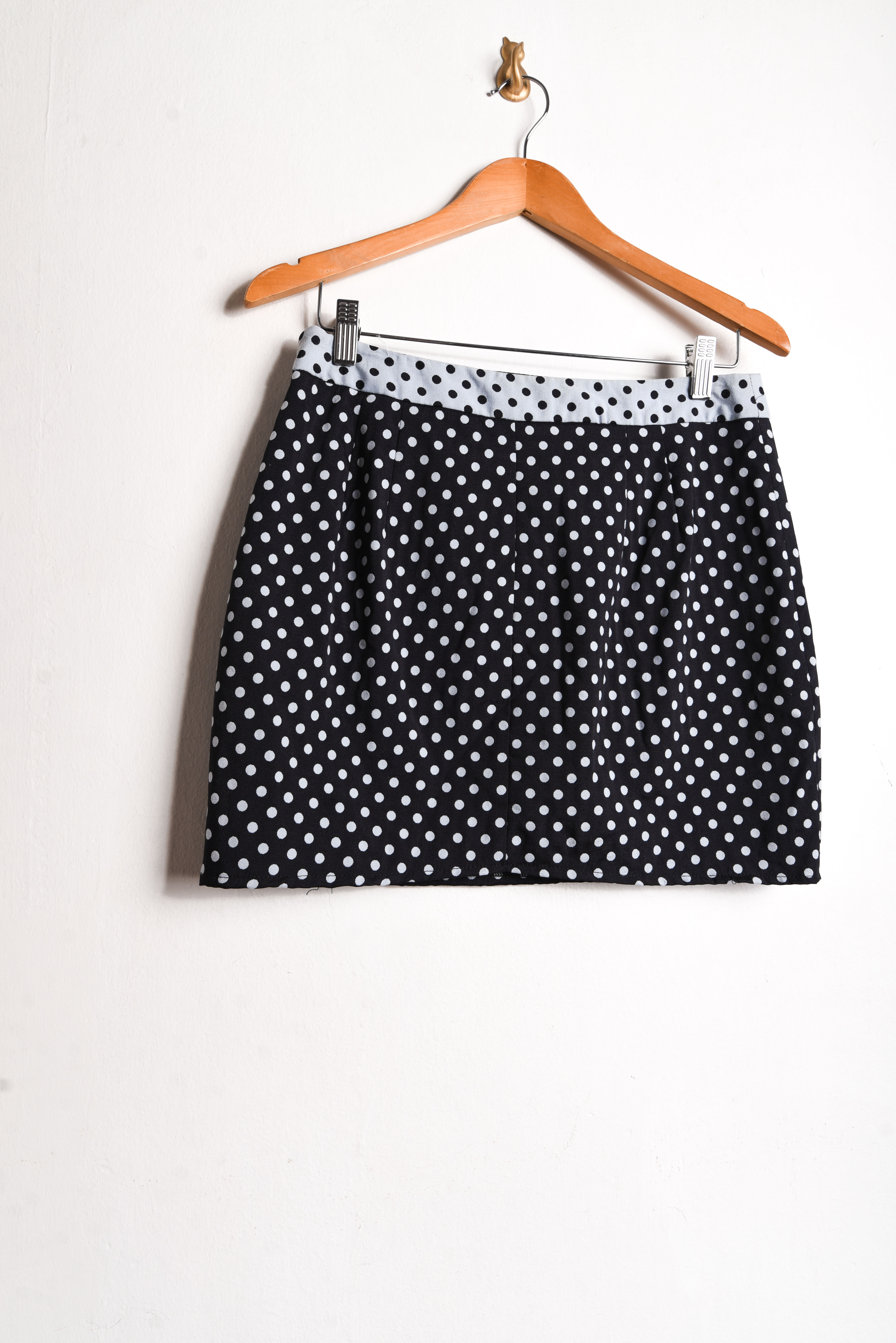 Mini falda bicolor lunares