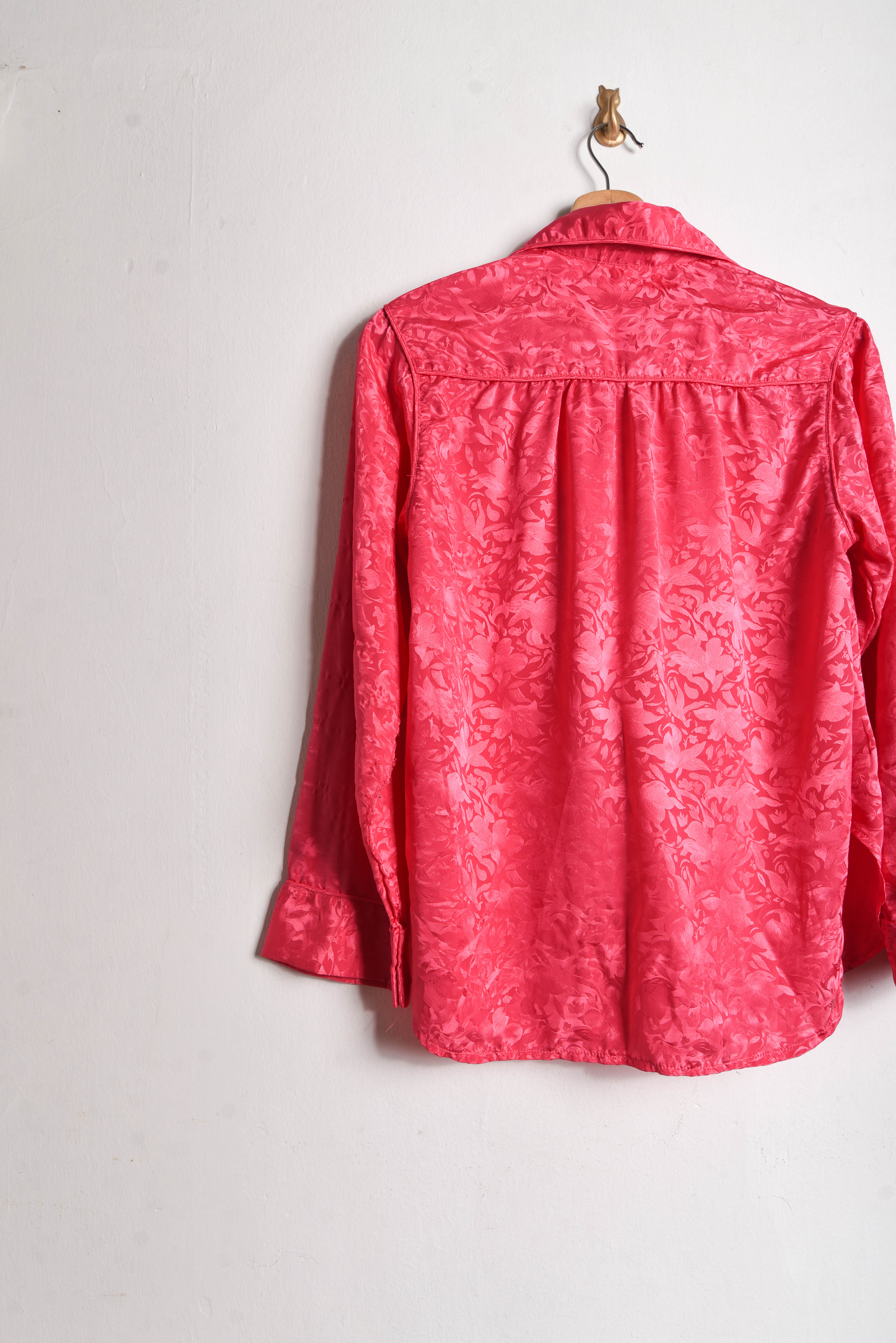 Blusa lencera pink floral