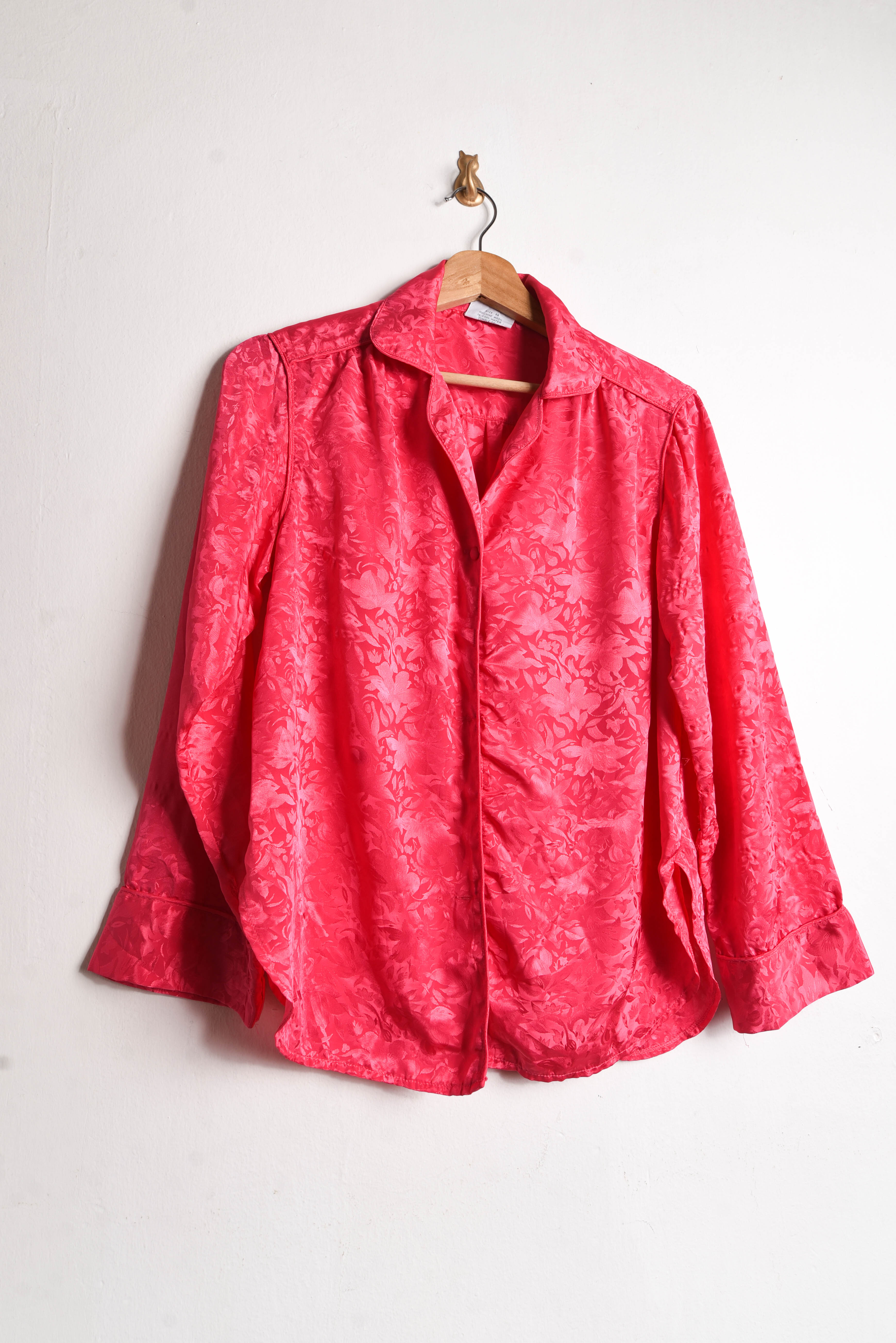 Blusa lencera pink floral