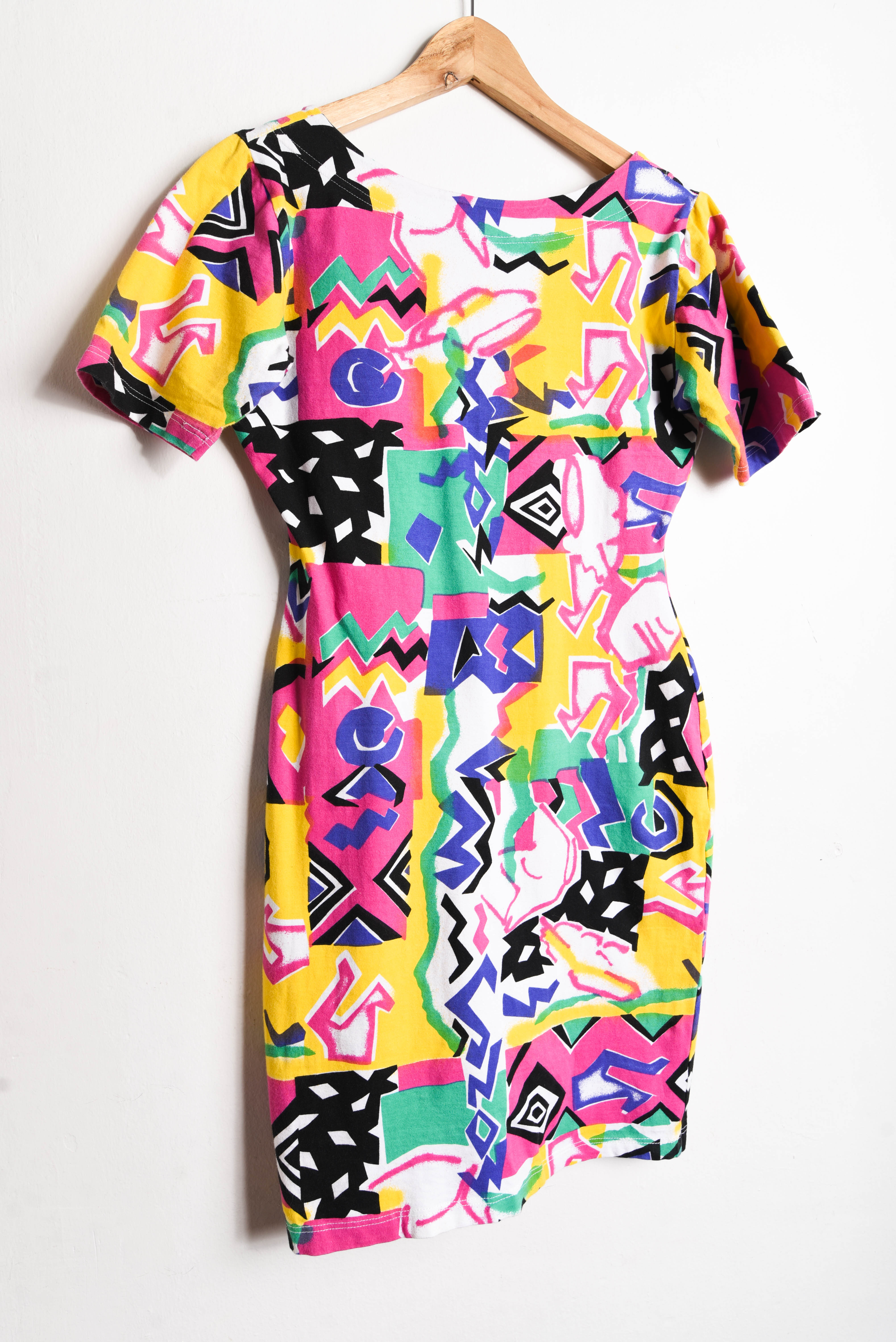 Vestido 80s multicolor