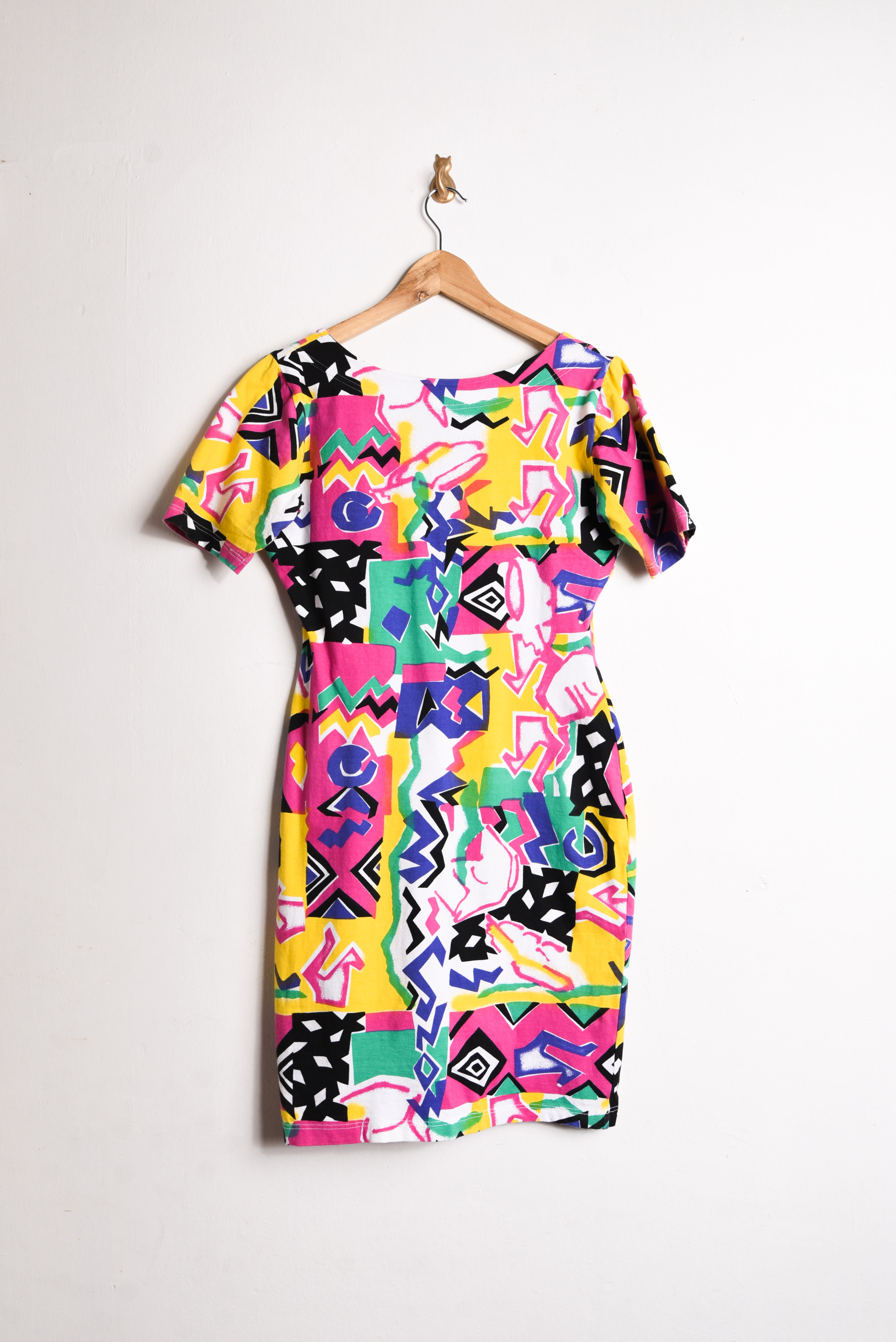 Vestido 80s multicolor