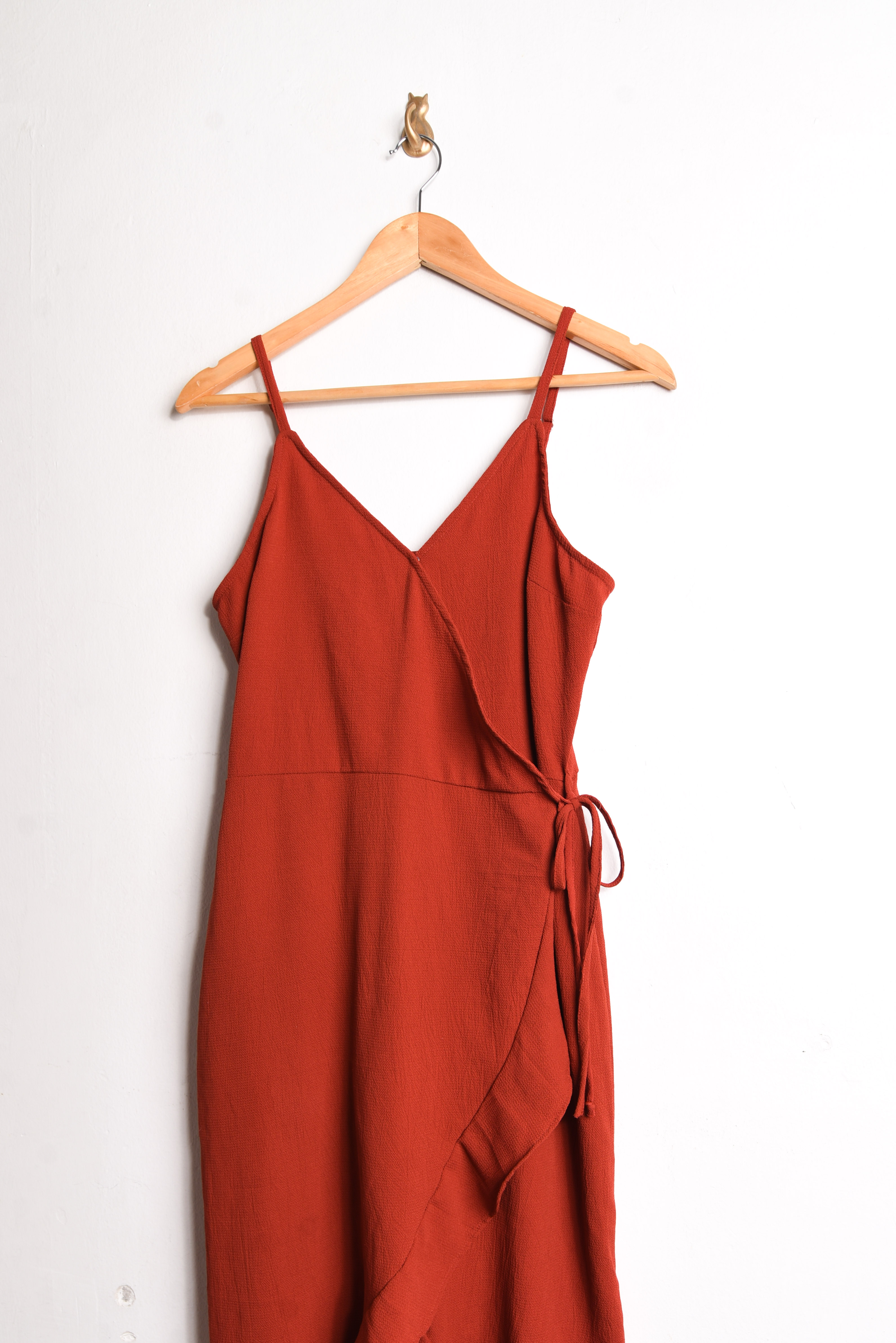Vestido rojo envolvente