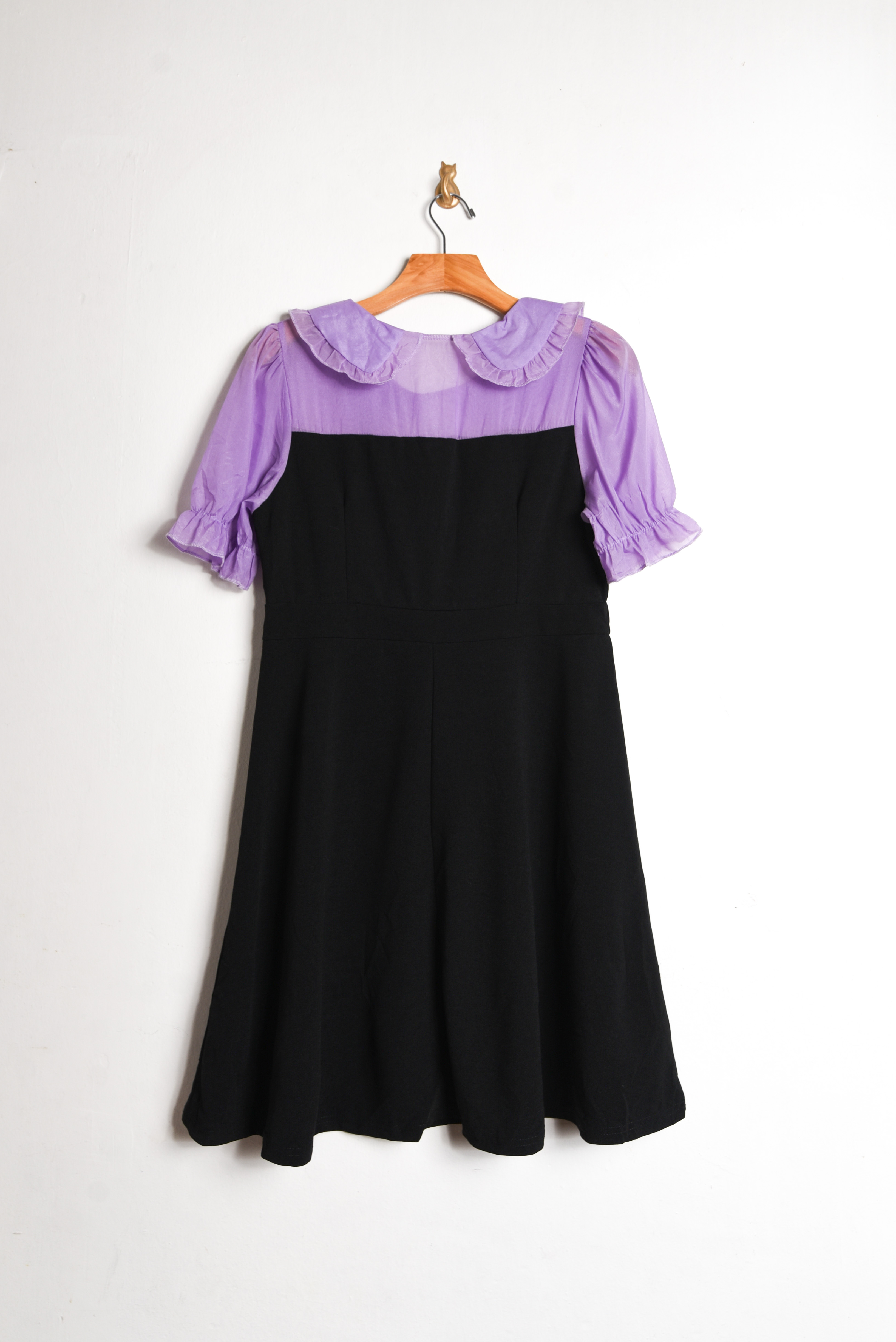 Vestido black & purple