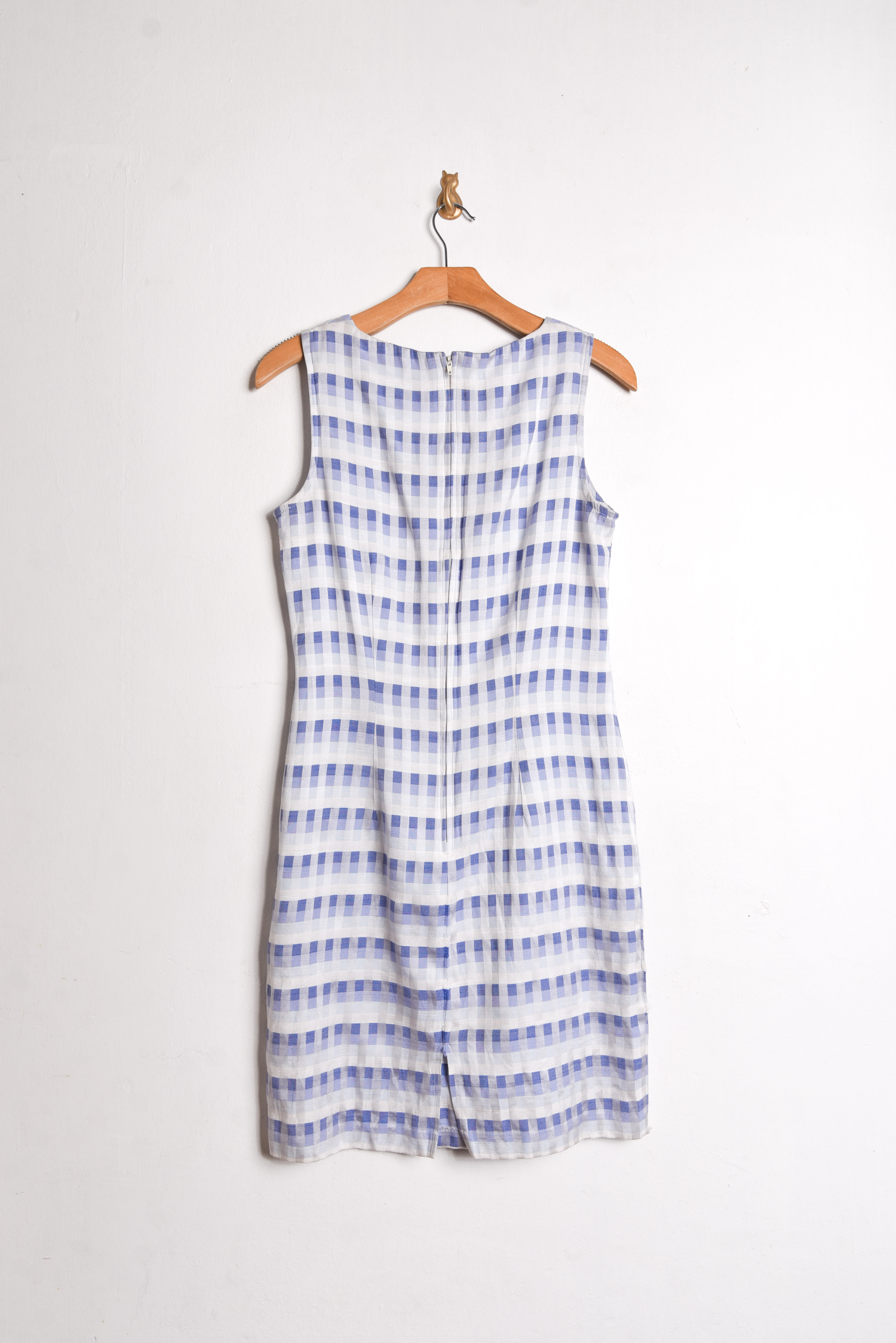 Vestido gingham 90s babyblue