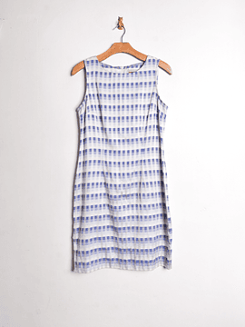Vestido gingham 90s babyblue