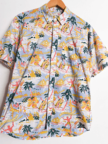 Camisa guayabera tropical