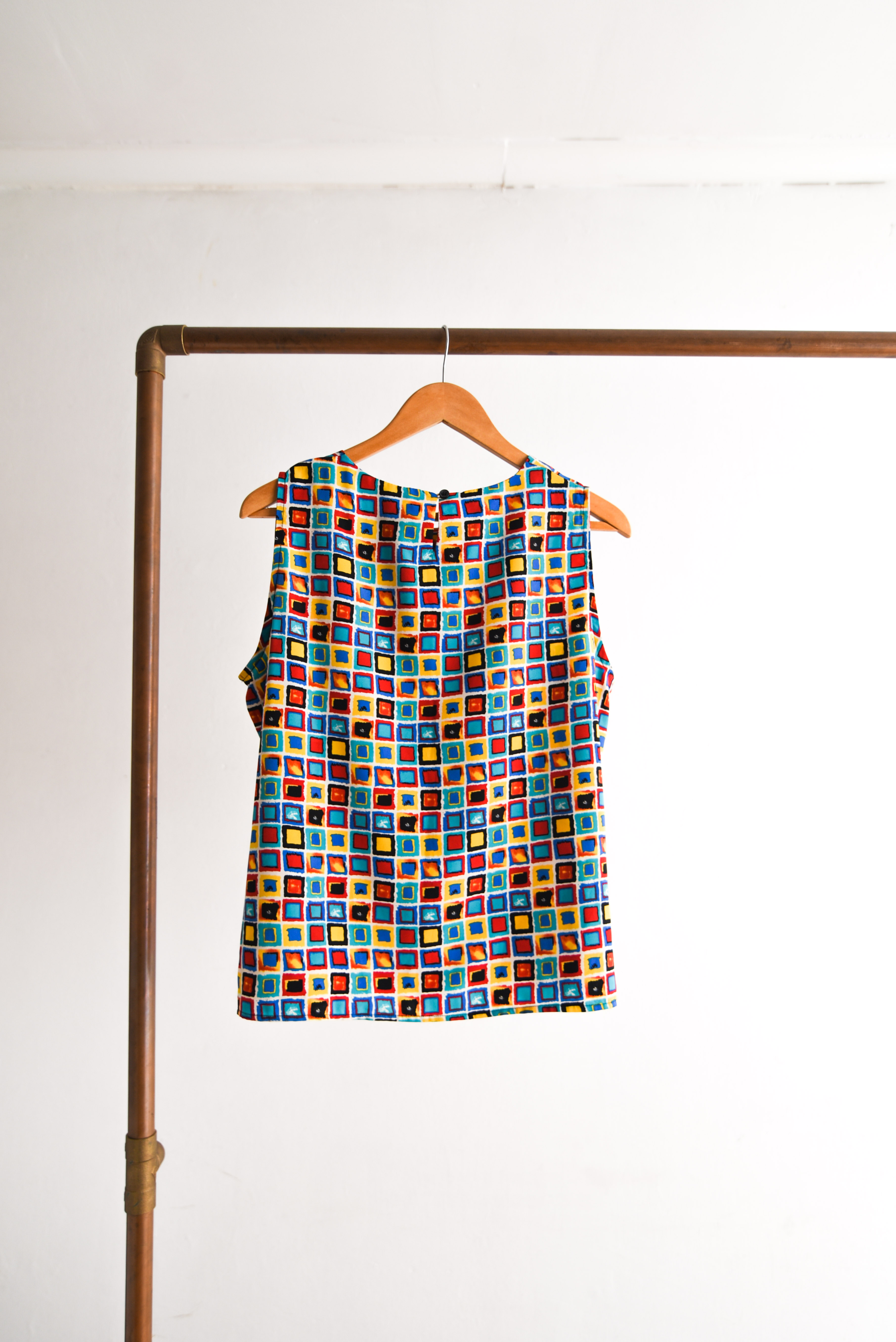 Blusa multicolor cuadritos