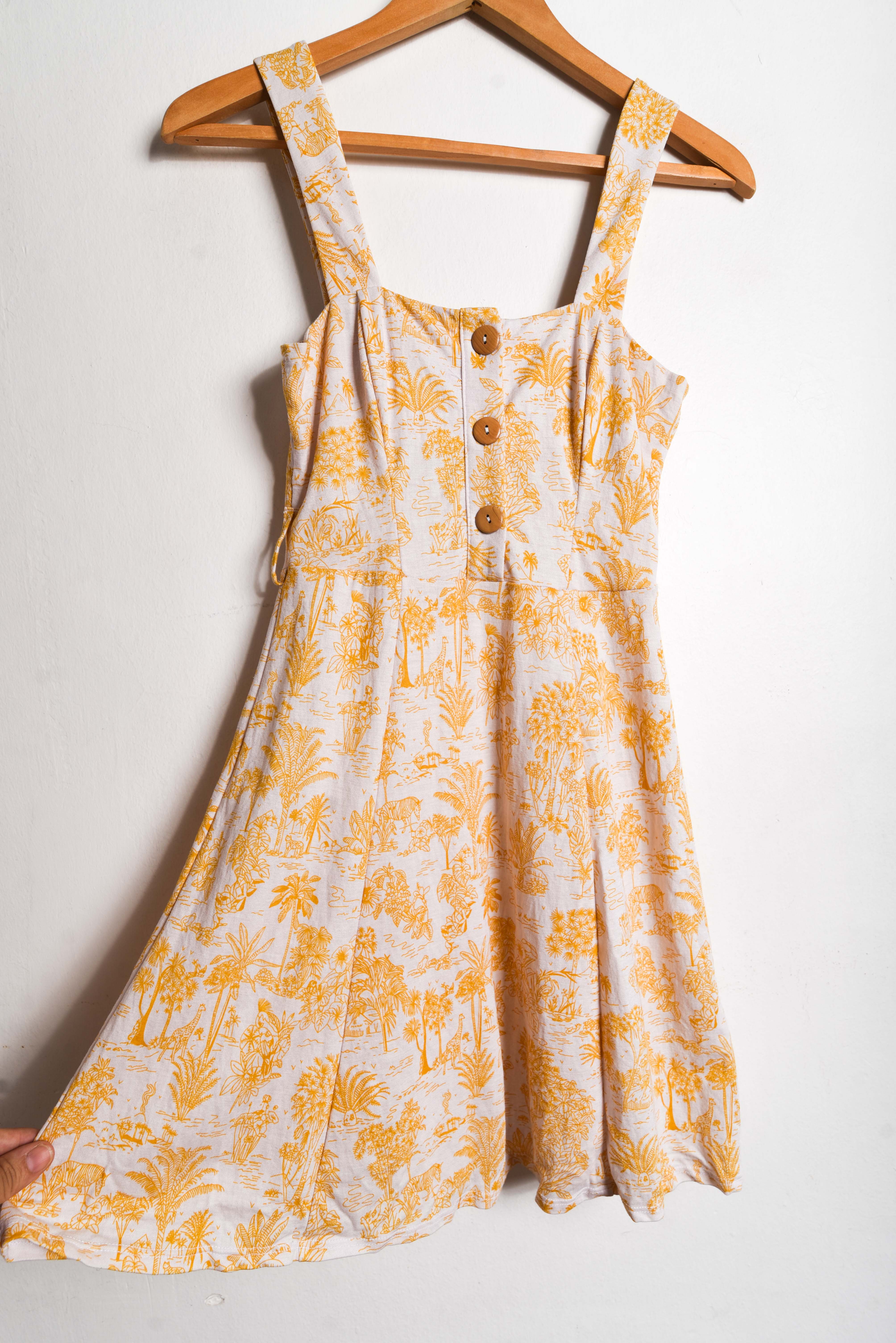 Vestido safari print