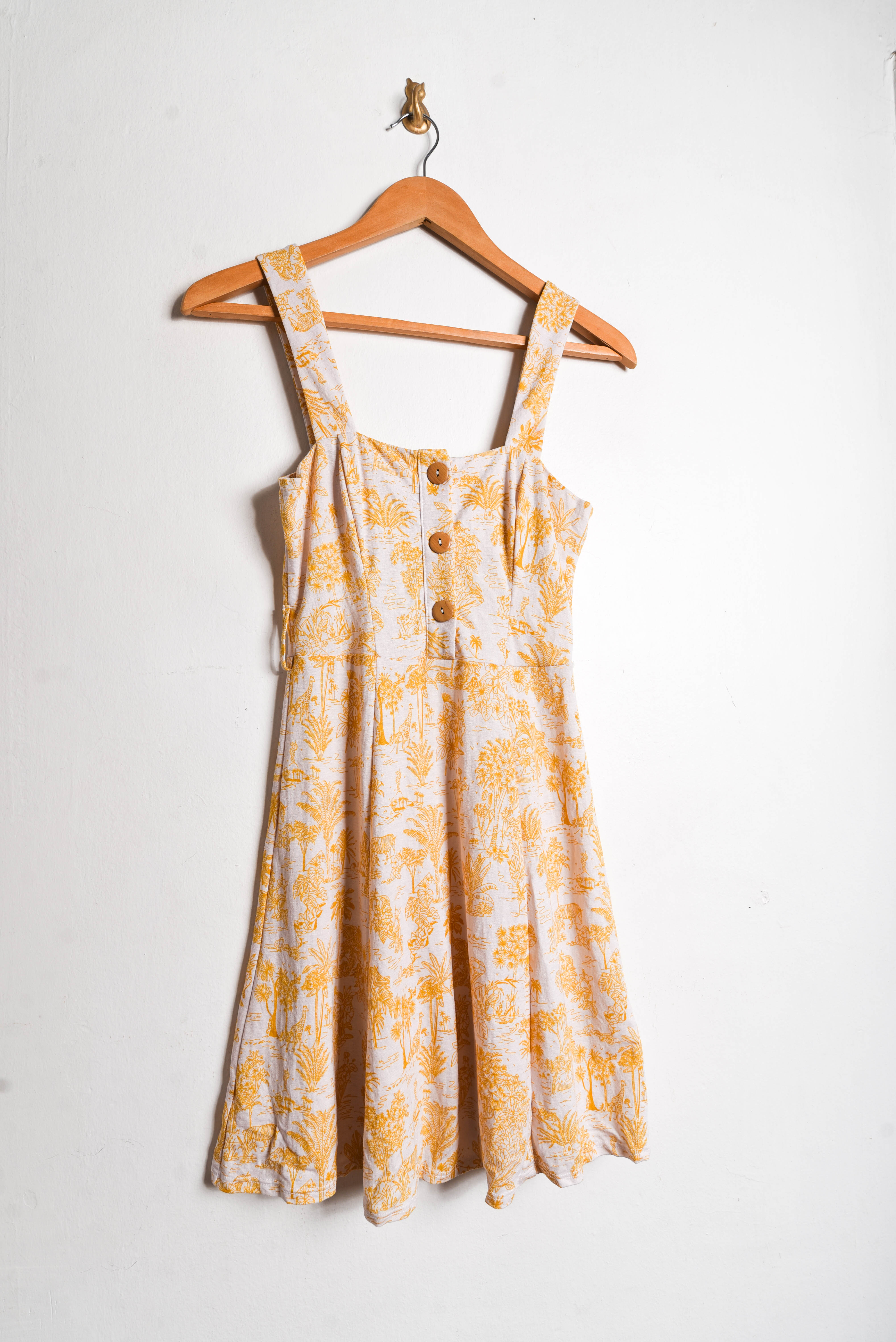 Vestido safari print