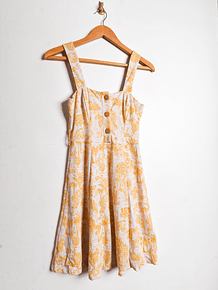 Vestido safari print