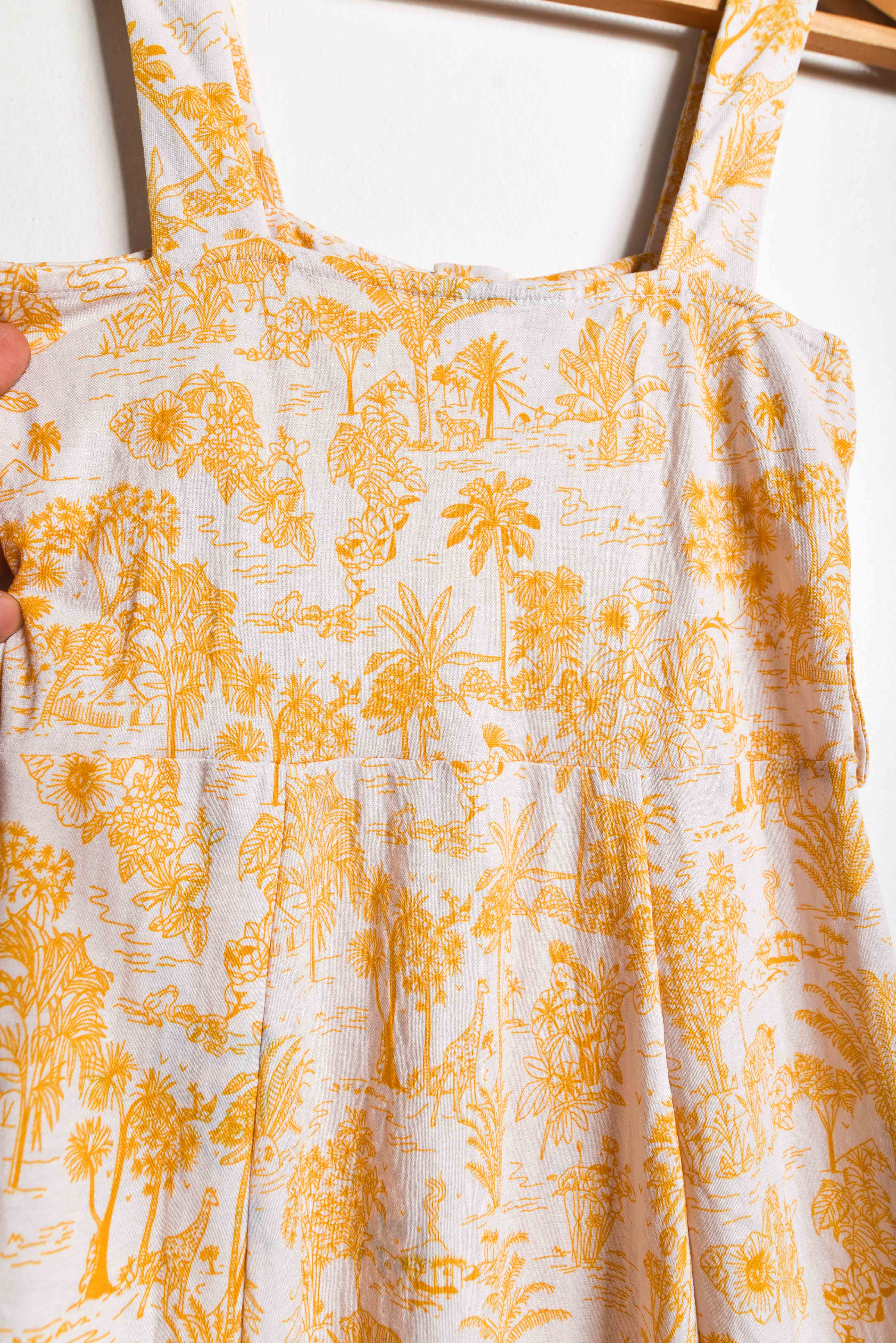 Vestido safari print