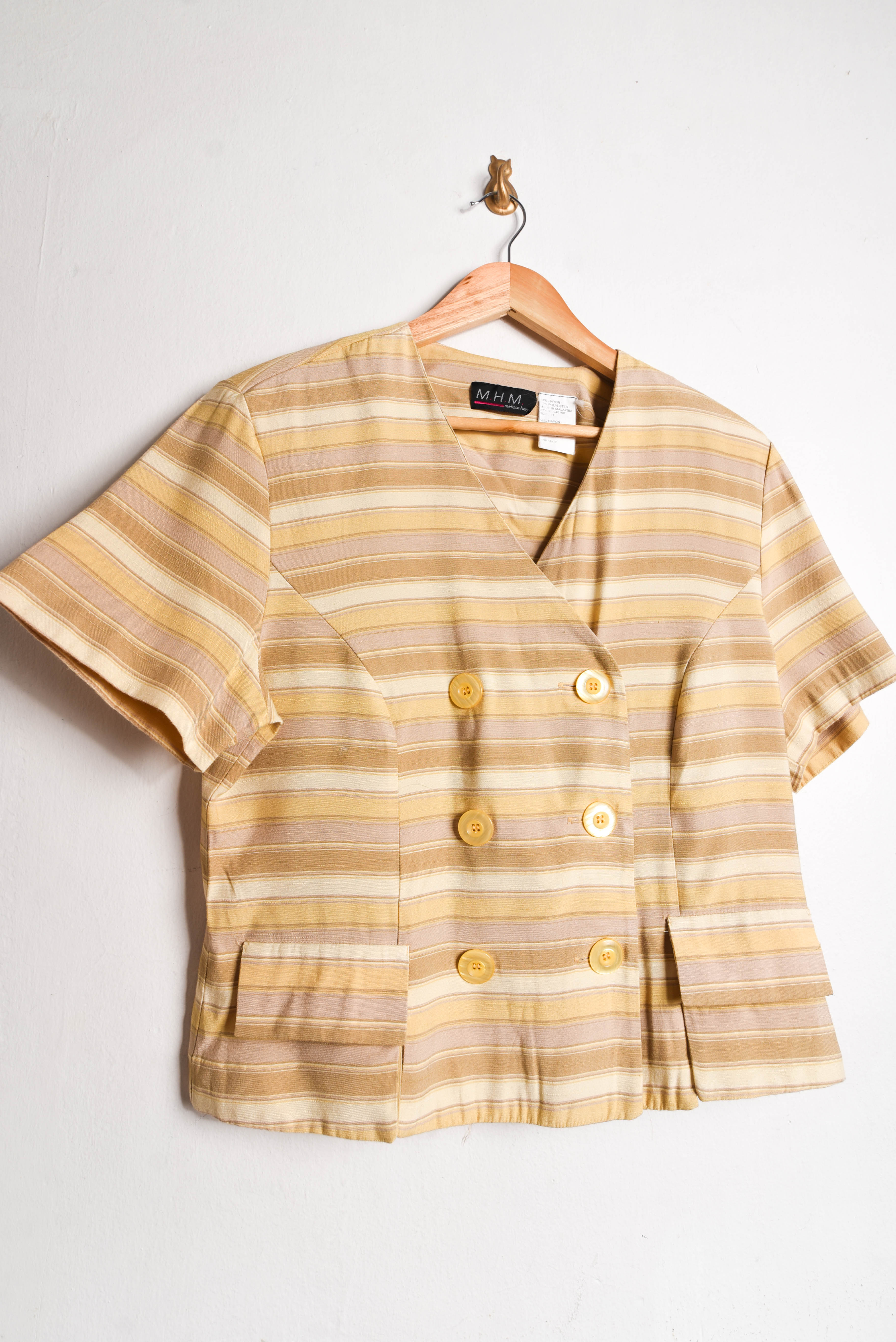 Blusa butter rayada 90s