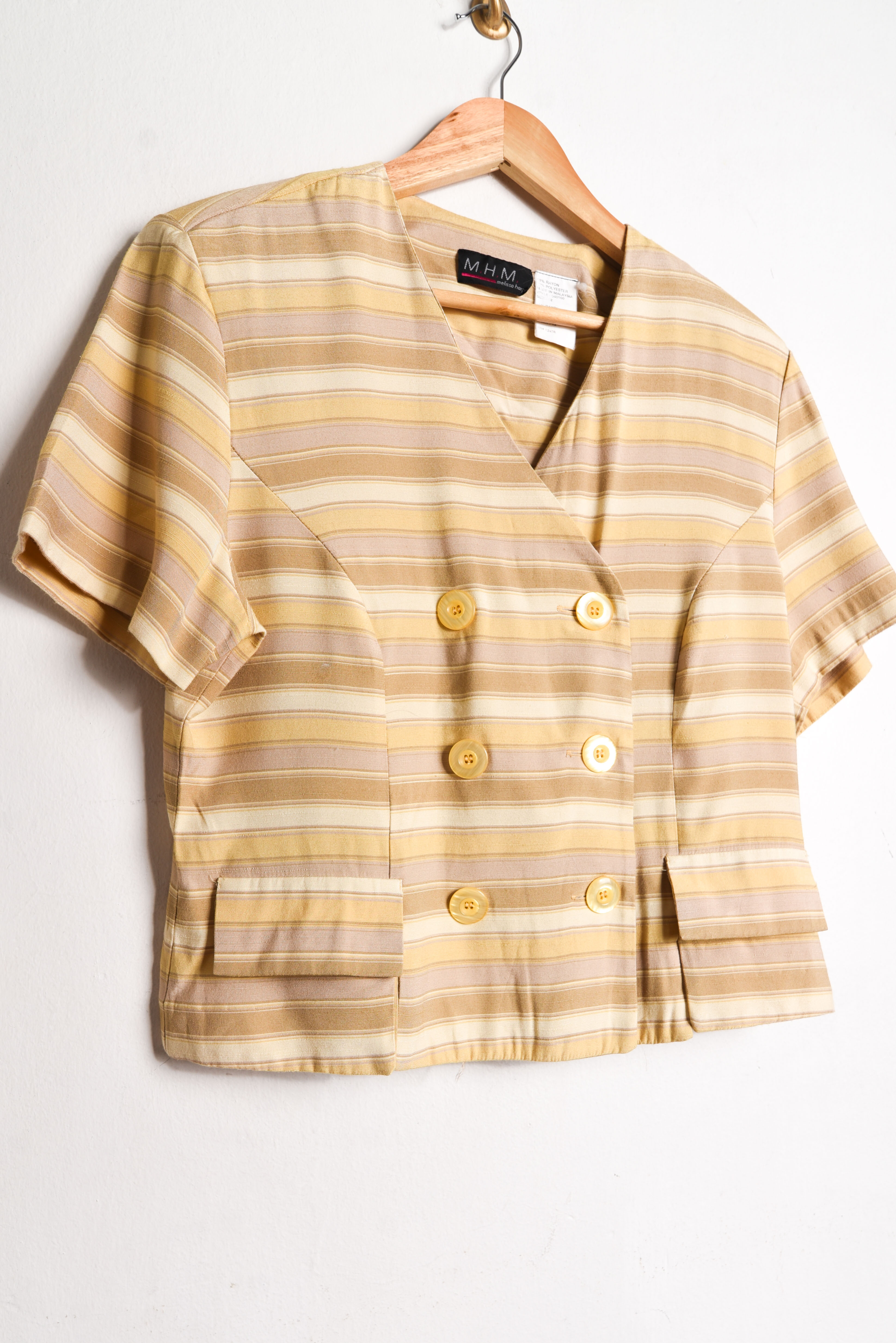 Blusa butter rayada 90s