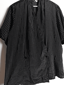 Blusón negro polka dots