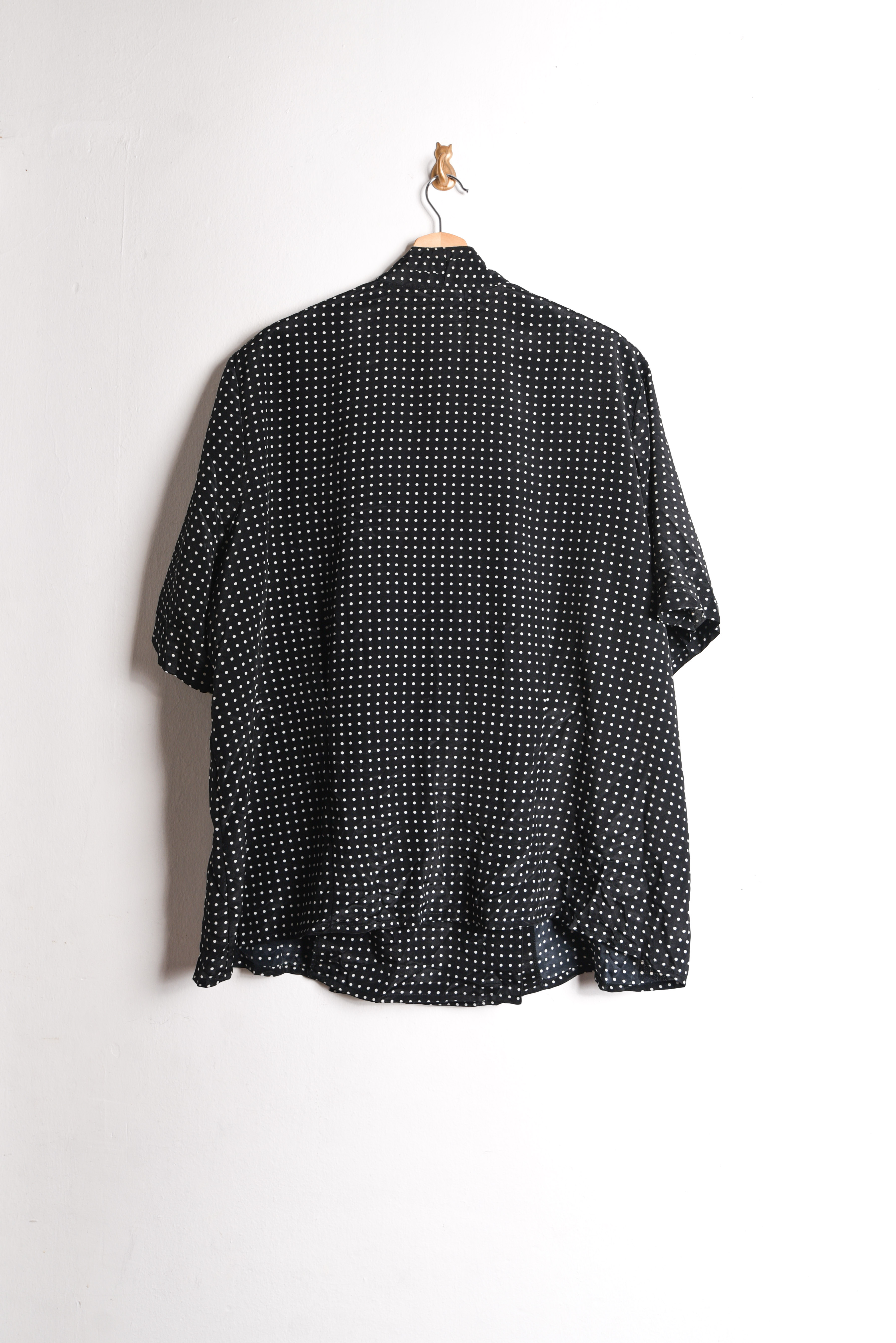 Blusón negro polka dots