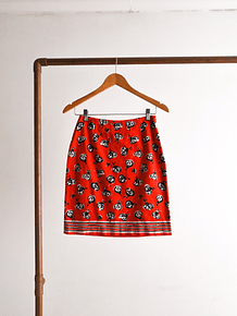 Falda roja chinitas vintage