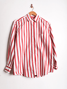 Camisa rayada blanco y rojo