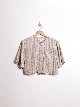 Blusa crop nude figuras