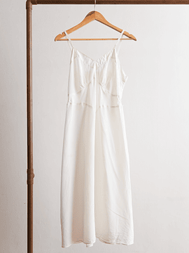 Vestido lencero 60s marfil