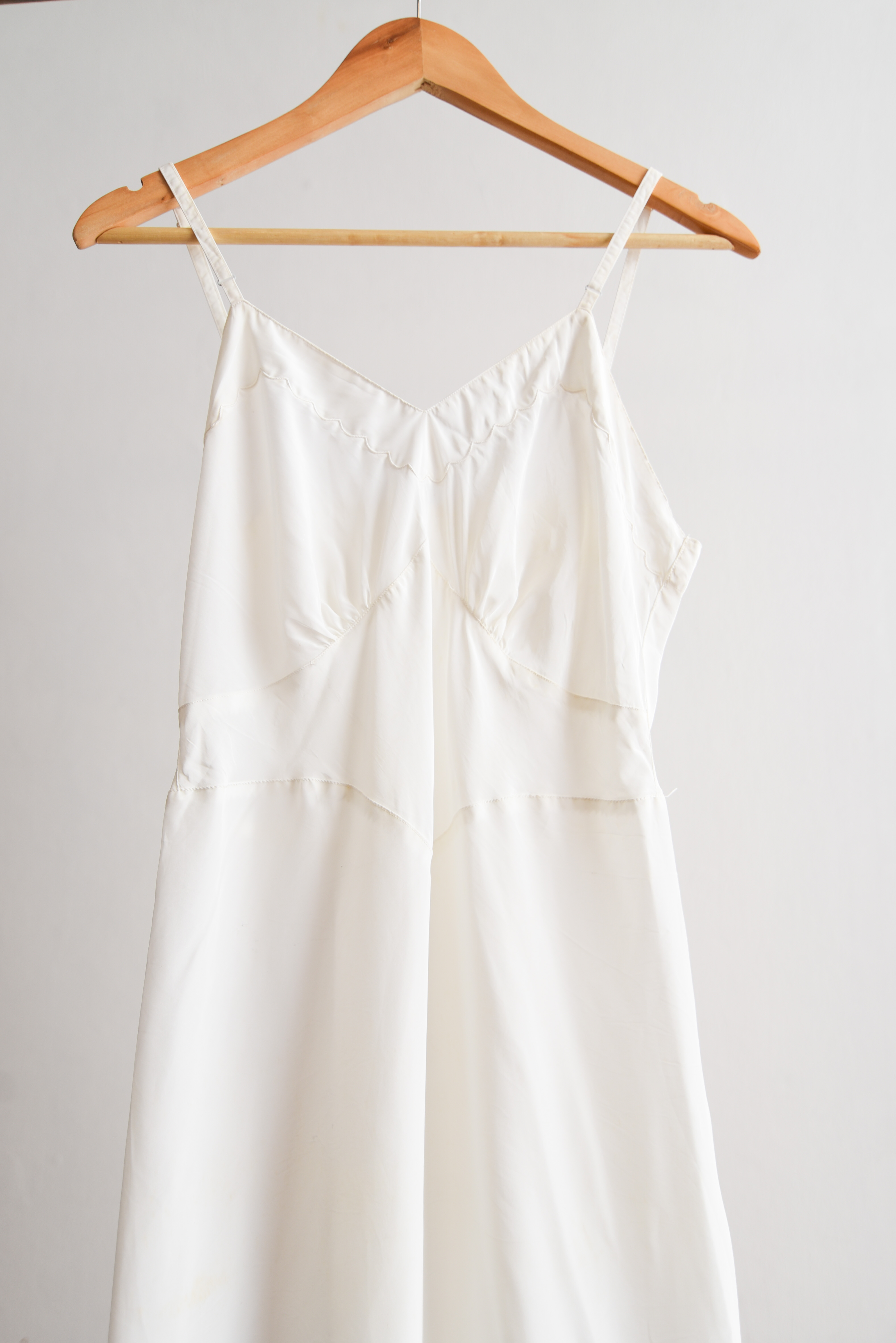 Vestido lencero 60s marfil