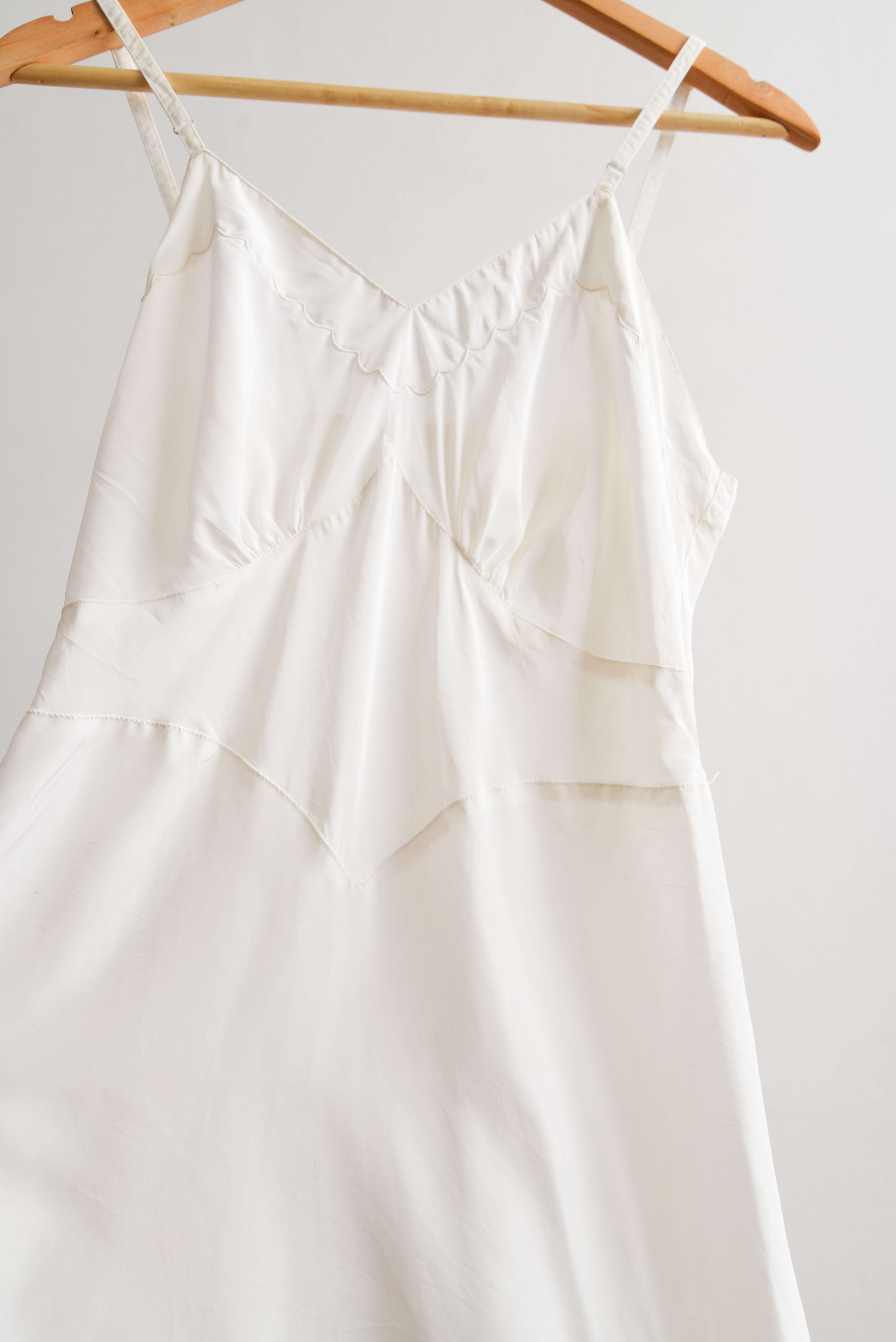 Vestido lencero 60s marfil