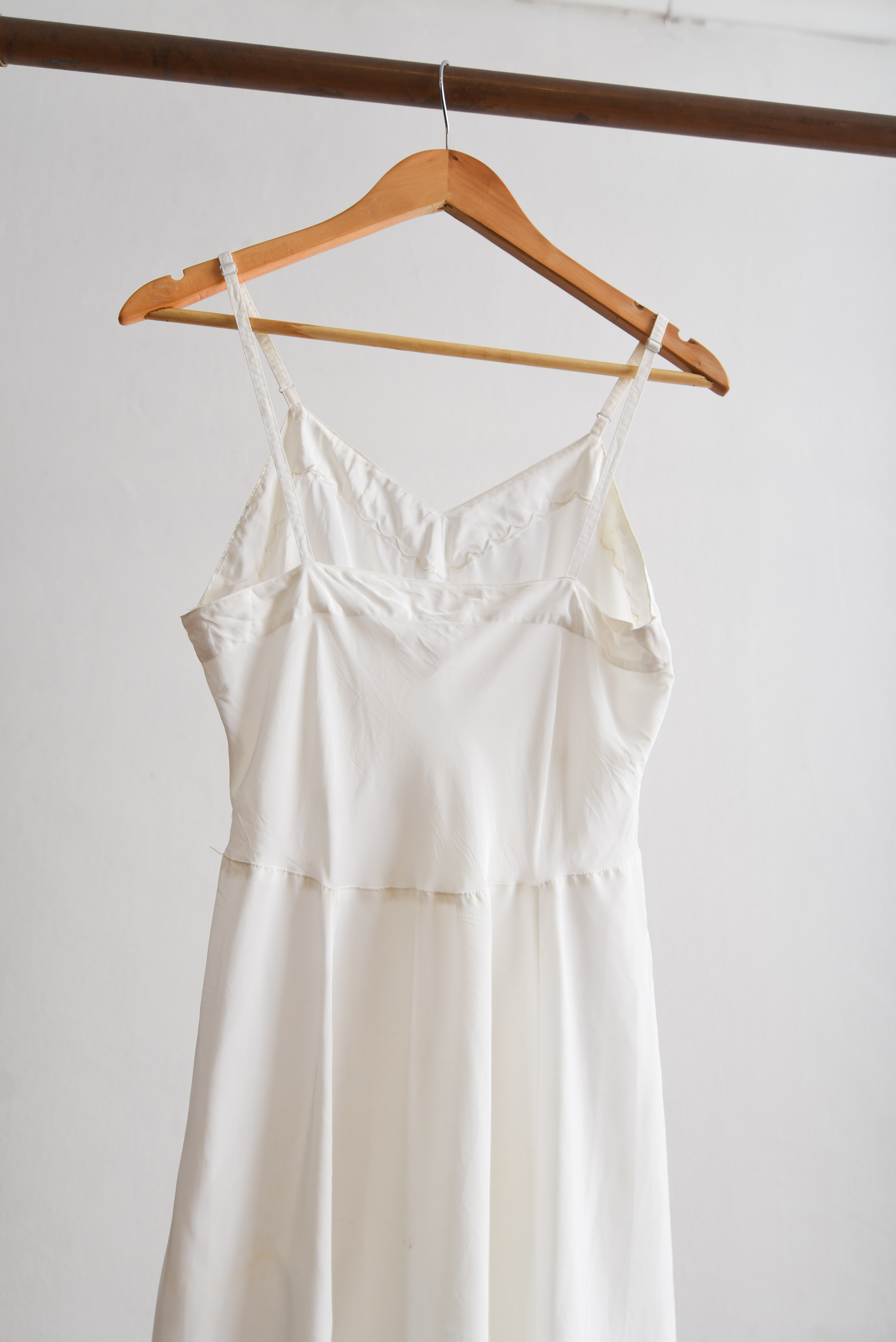 Vestido lencero 60s marfil