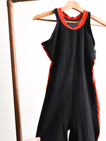 Enterito negro sporty 90s