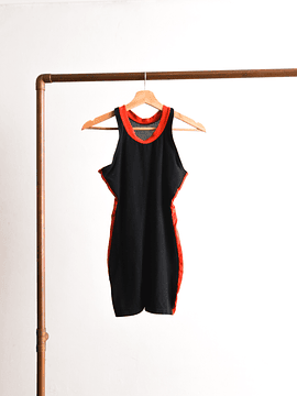 Enterito negro sporty 90s