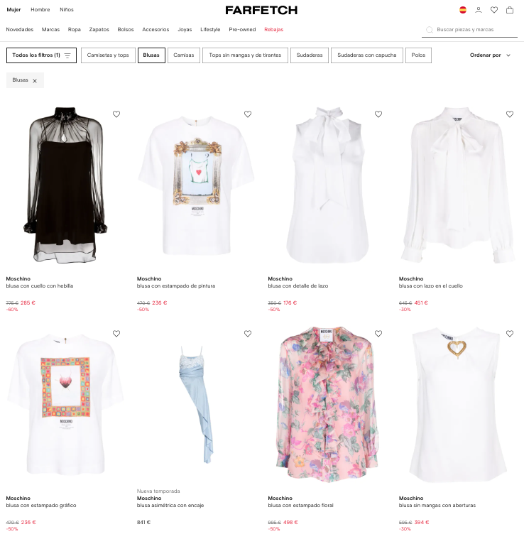 Blusa negra Moschino 